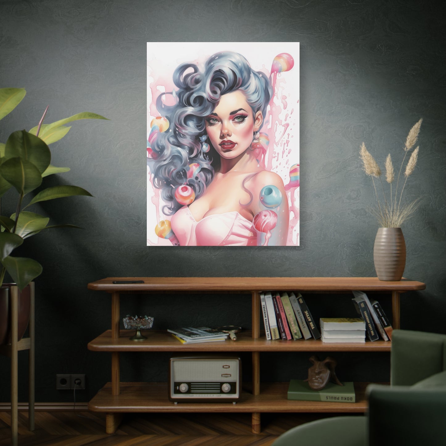 Canvas Wall Art, Gallery Wrapped Pop Art, Femme Doll Wall Art – Lux