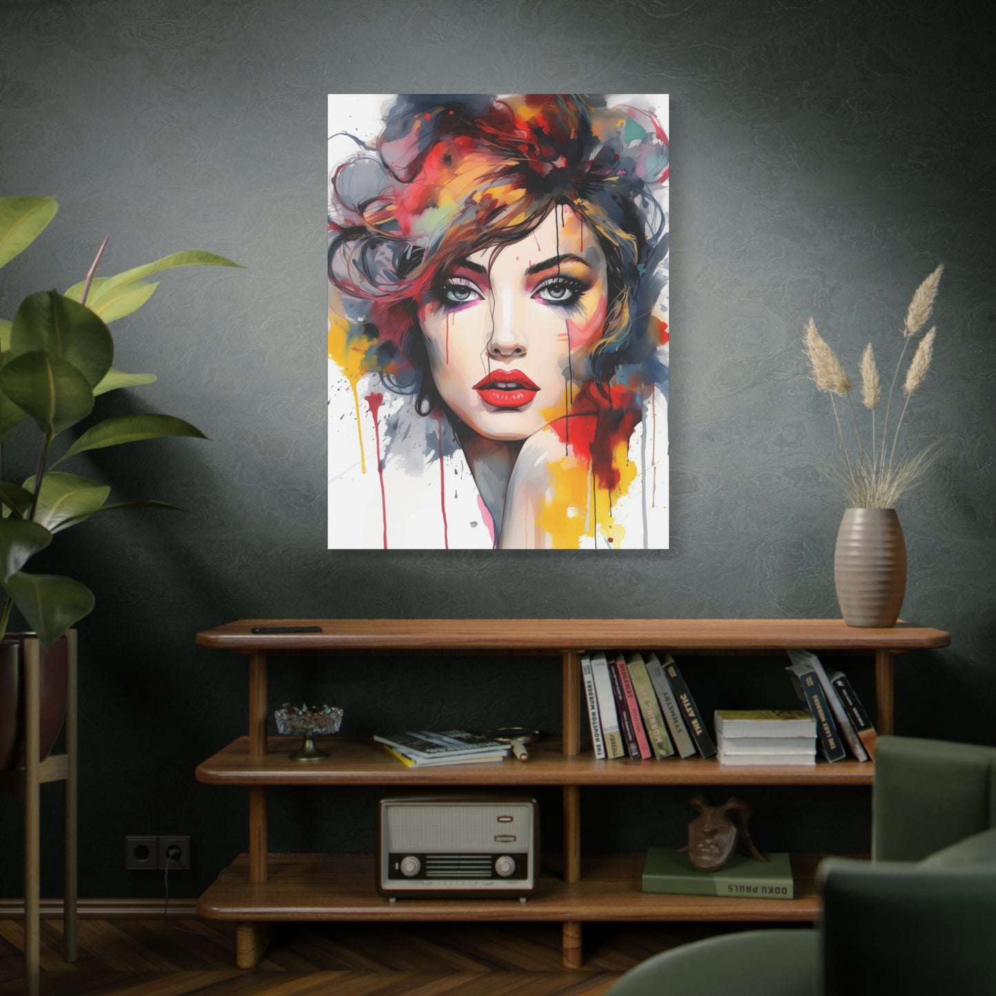 Canvas Wall Art, Gallery Wrapped Pop Art, Femme Doll Wall Art – Alessia