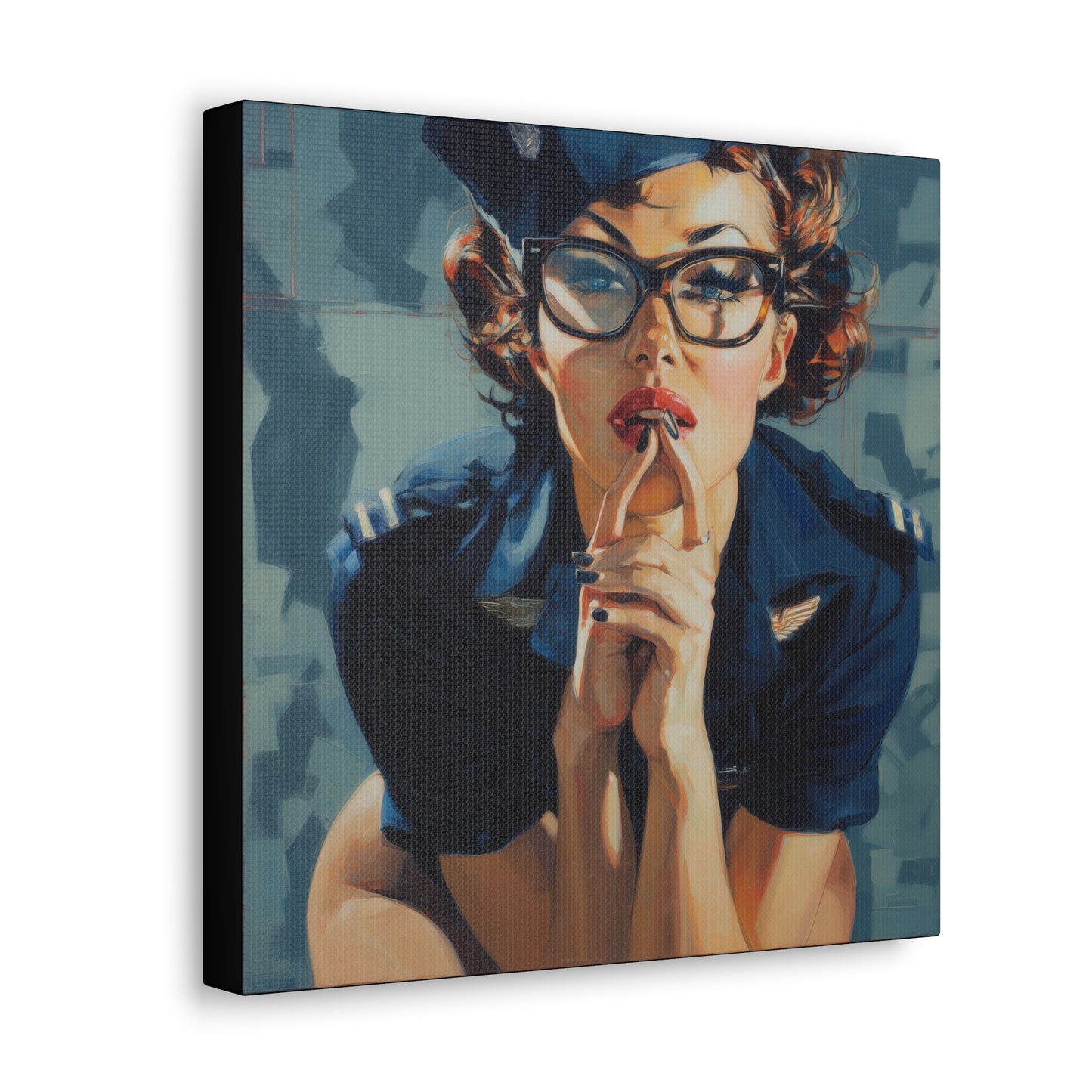 Gallery Wrapped Canvas, Liberty and Lace Art Canvas, Erotic Art Canvas – Peggy Sue