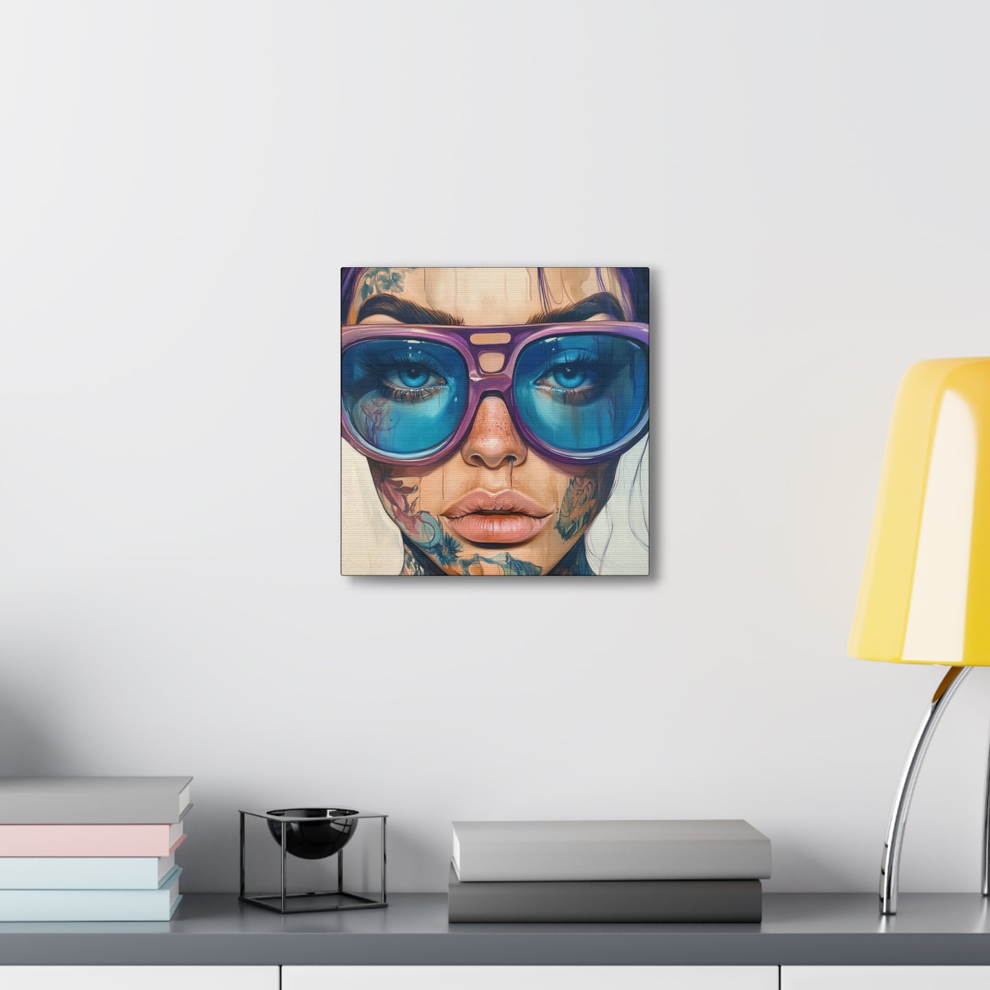 Canvas Gallery Wrap, Ladies in Lenses Wall Art, Abstract Femme Girl Art - Jane
