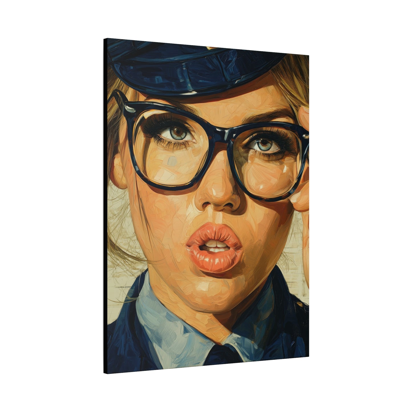 Gallery Wrapped Canvas, Liberty and Lace Art Canvas, Erotic Pinup Art Canvas – Dixie