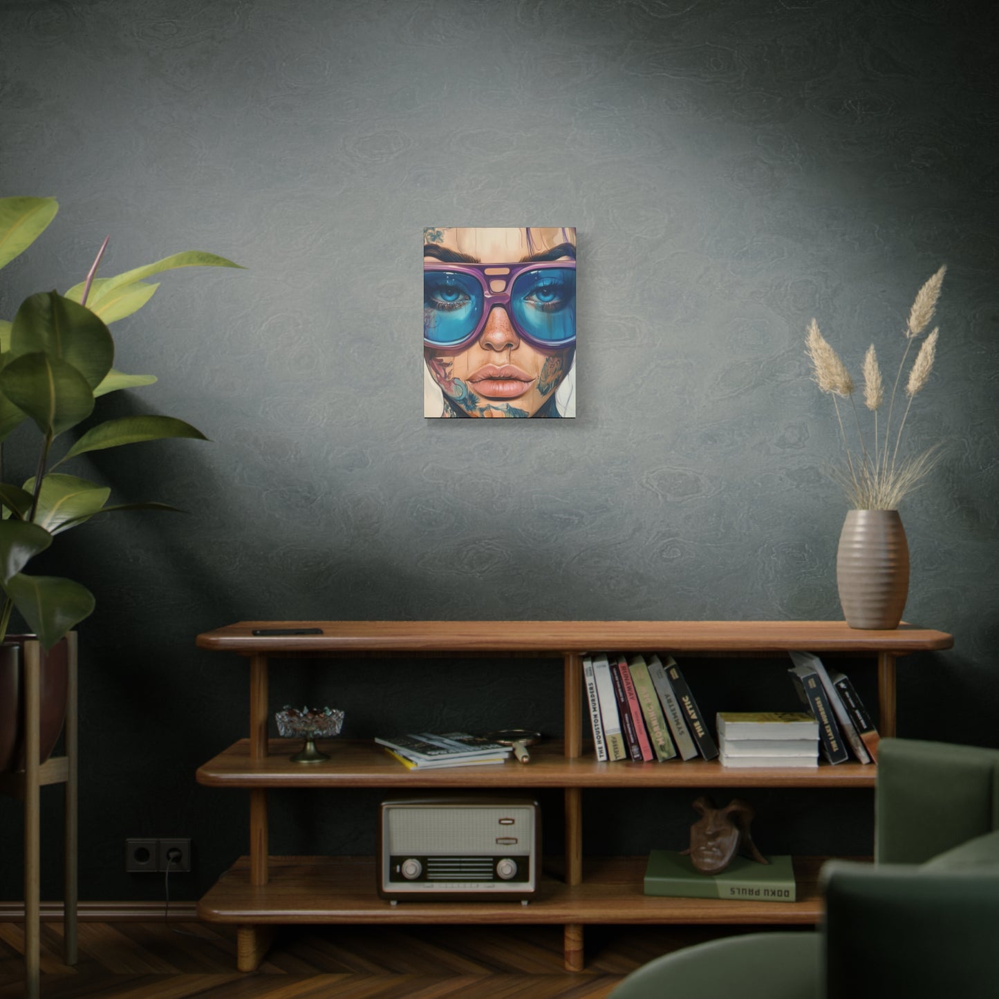 Canvas Gallery Wrap, Ladies in Lenses Wall Art, Abstract Femme Girl Art - Jane