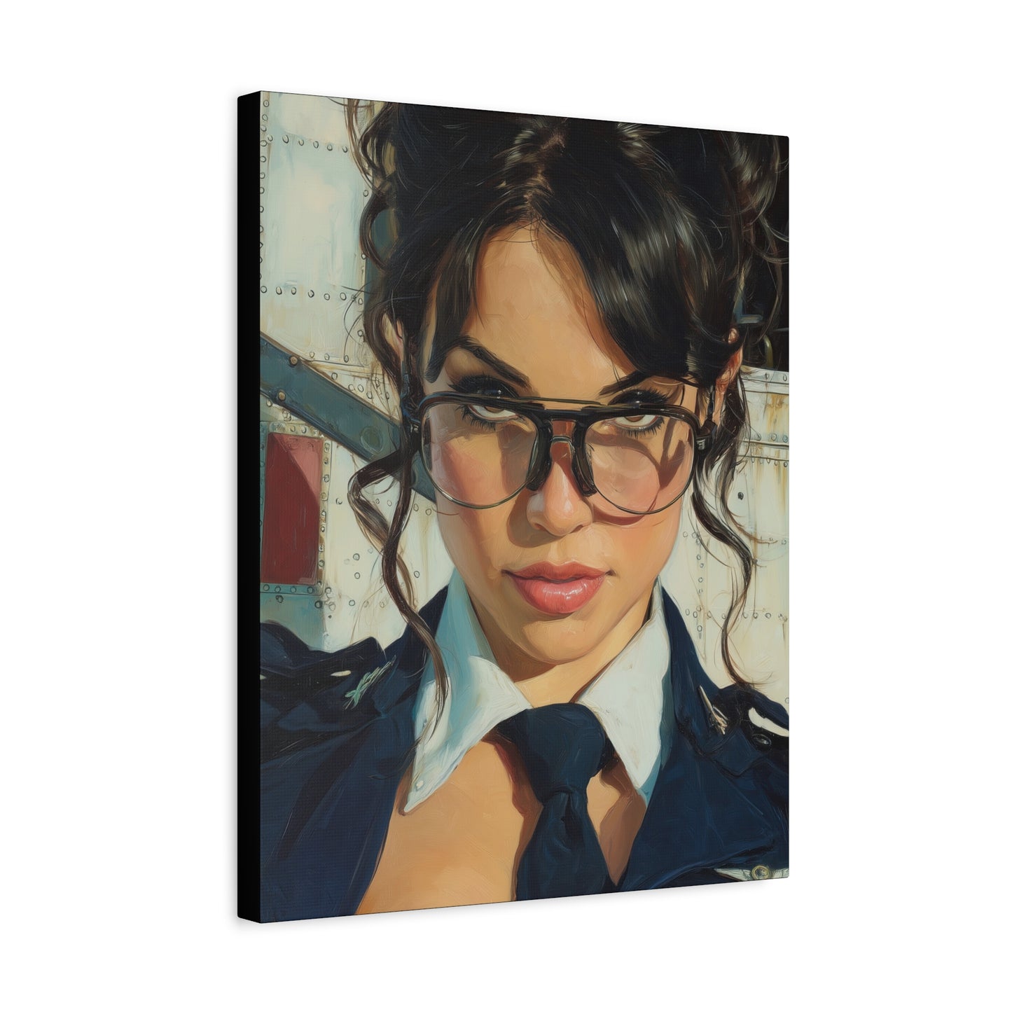 Gallery Wrapped Canvas, Liberty and Lace Art Canvas, Erotic Pinup Art Canvas – Mae