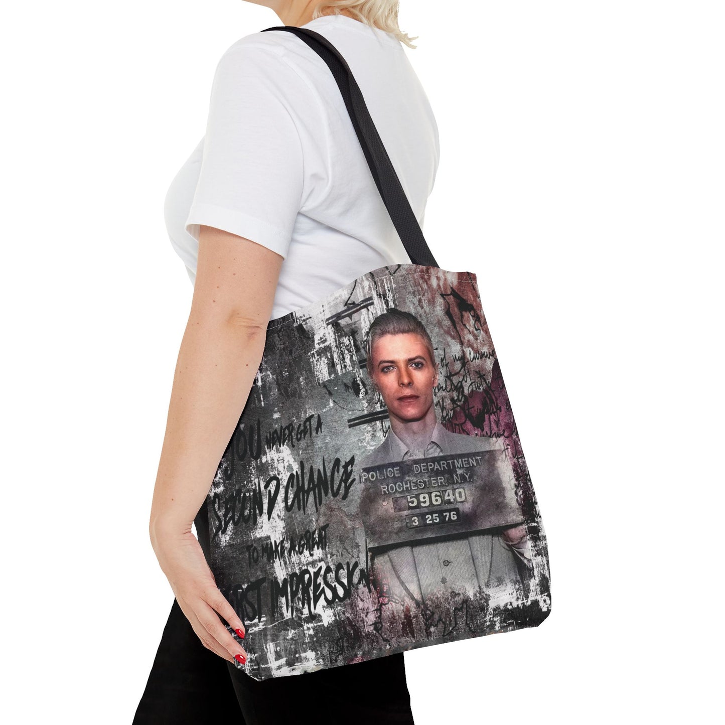First Impression Tote Bag, Utility Tote - Celebrity Inspired Inspired Tote - Bowie