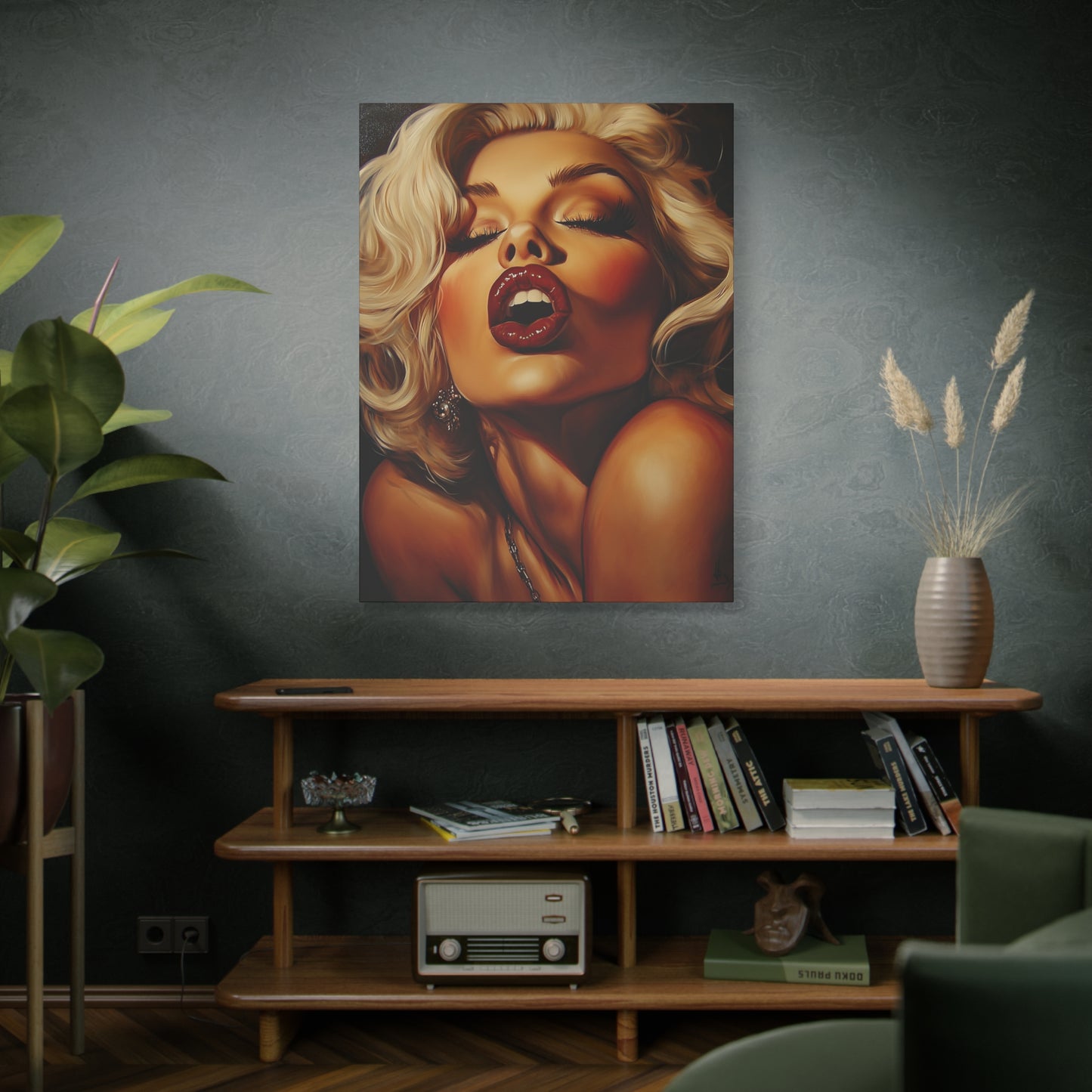 Gallery Wrapped Canvas, Guilt and Grit Adult Art Canvas, Erotic Pinup Art Canvas – Evangeline