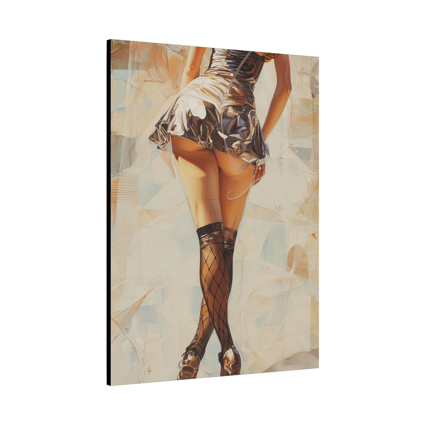 Gallery Wrapped Canvas, Tongue and Cheek Art Canvas, Naughty Girl Art Canvas – Gilda