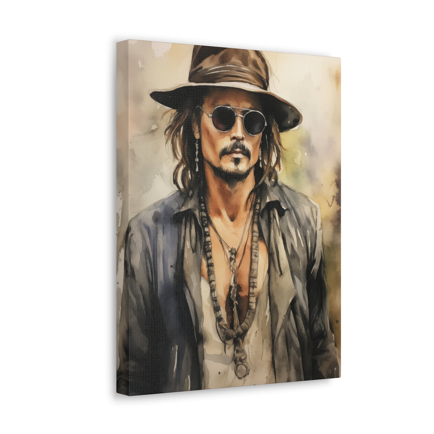 Gallery Wrapped Canvas, Celebrity Inspired, Pop Art Canvas – Johnny
