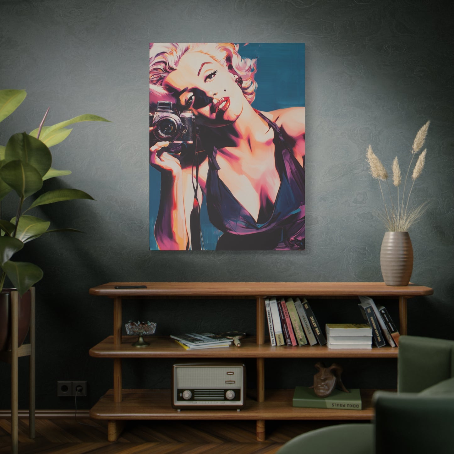 Gallery Wrapped Canvas, The Diva Project Art Canvas, Pinup Art Canvas – Marilyn Monroe - TEN
