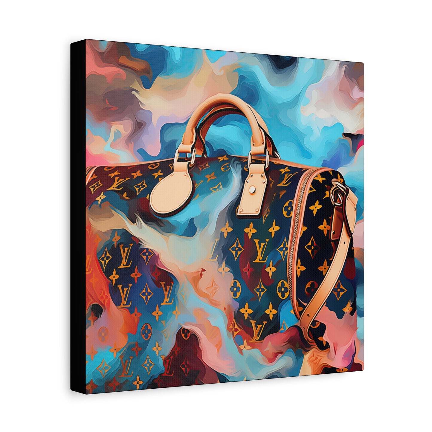 Canvas Gallery Wrap - LV Designer Inspired Wall Art - Abstract