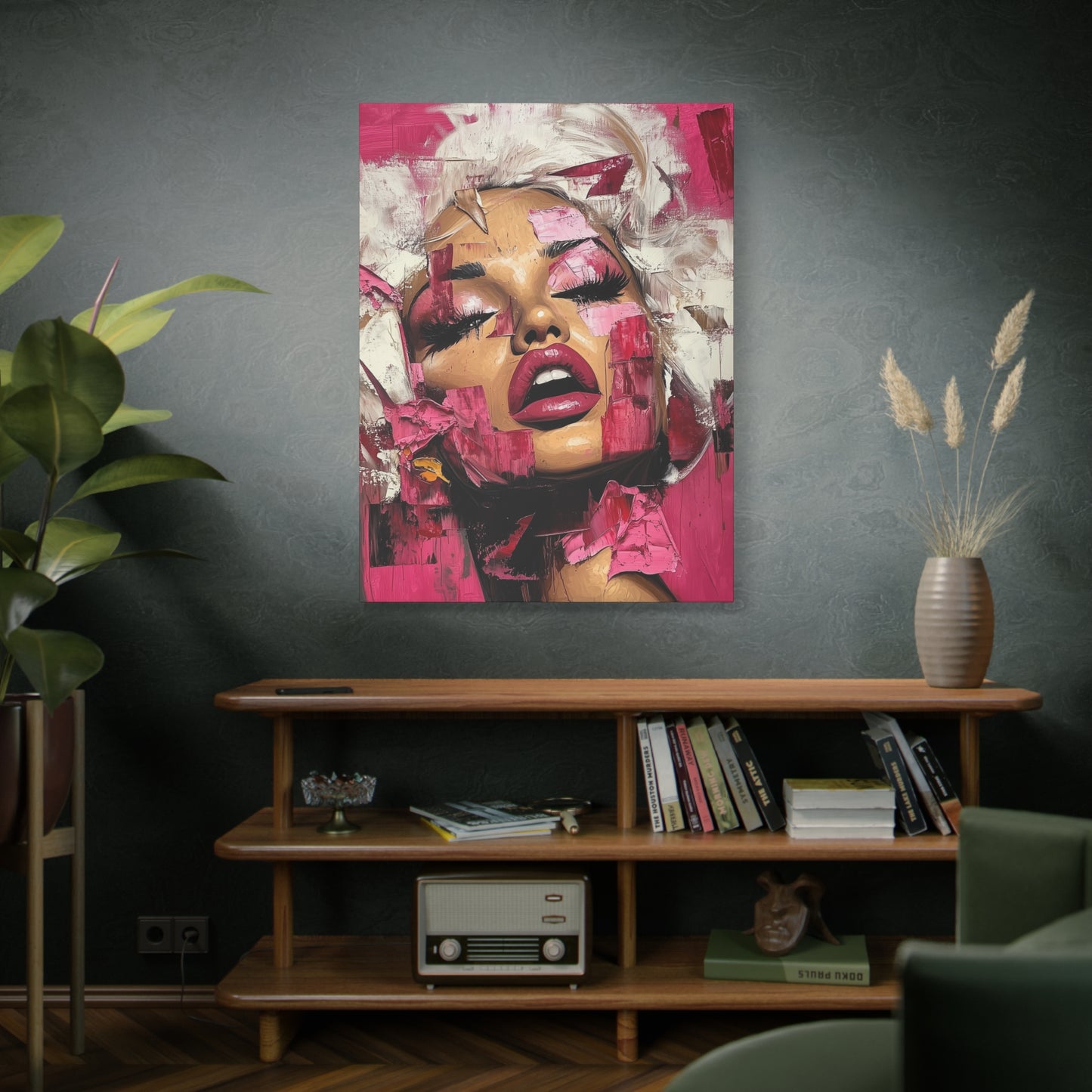 Gallery Wrapped Canvas, Guilt and Grit Adult Art Canvas, Erotic Pinup Art Canvas – Zora