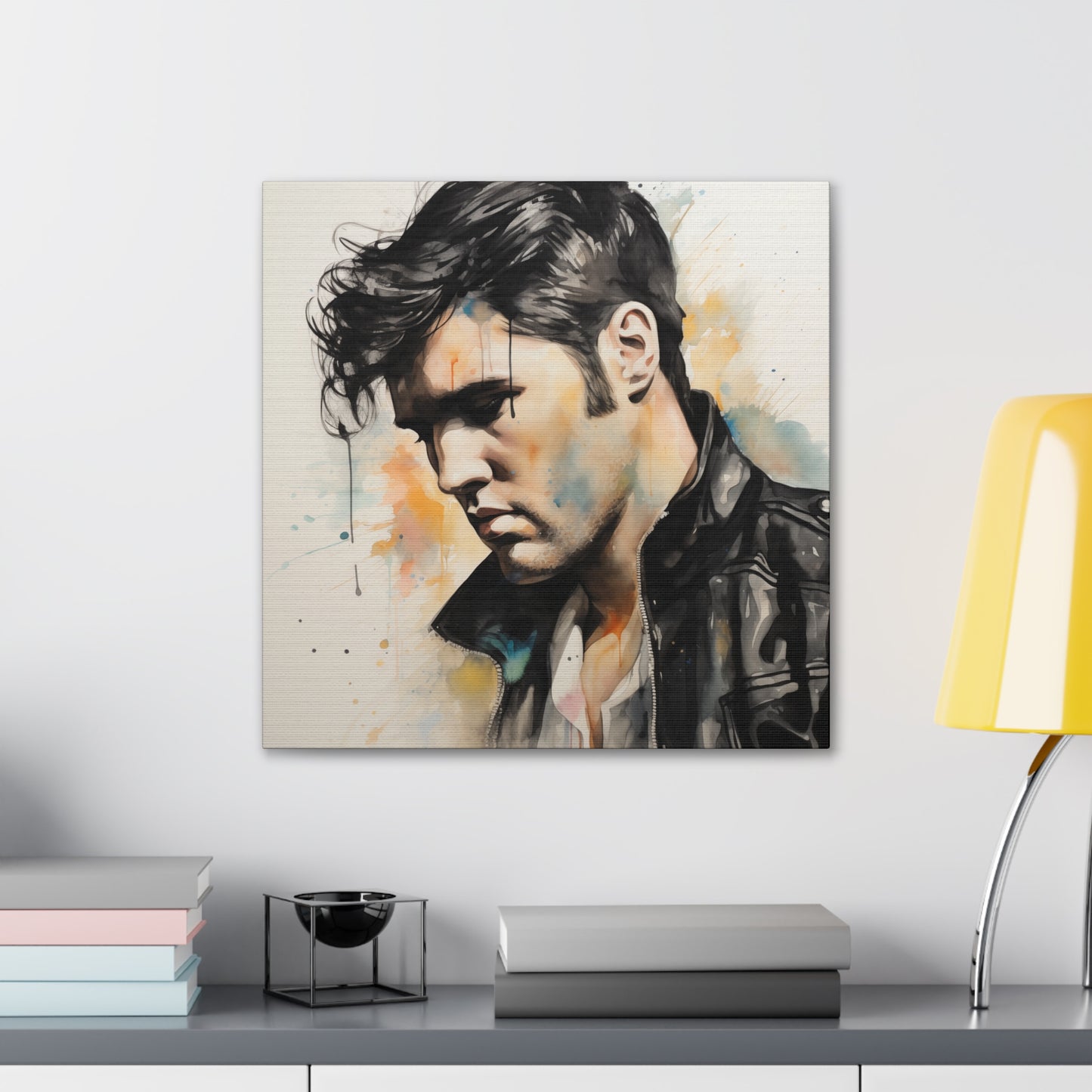 Gallery Wrapped Canvas, Celebrity Inspired, Pop Art Canvas – Elvis Also