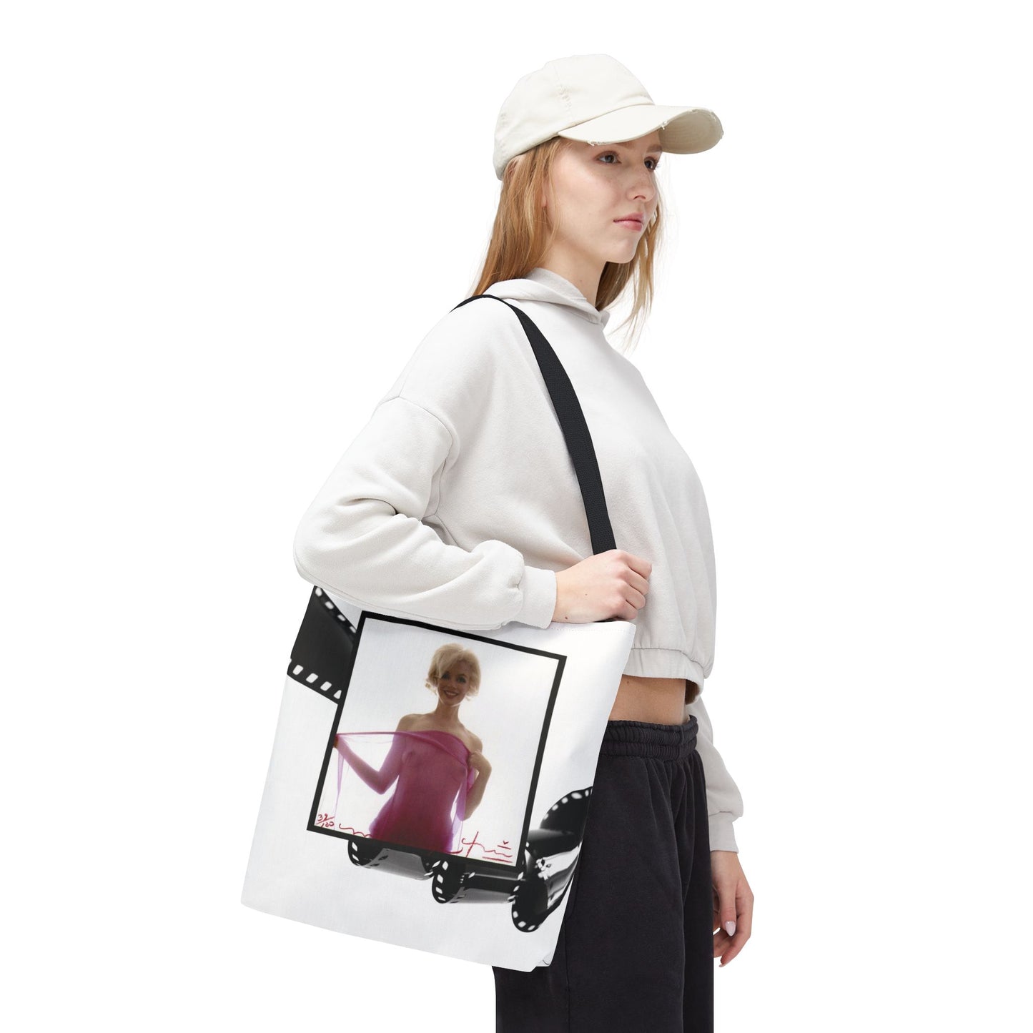 Celebrity Tote Bag, Utility Tote - Marilyn Monroe Autograph Tote - Approved Negative
