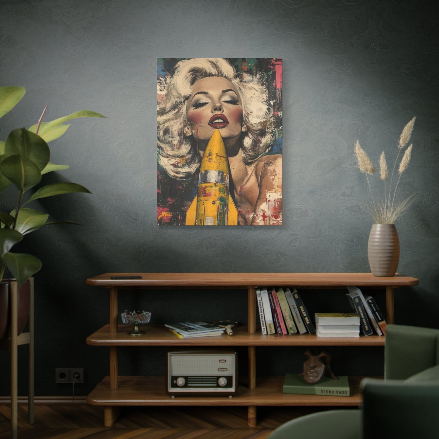 Gallery Wrapped Canvas, Guilt and Grit Adult Art Canvas, Erotic Pinup Art Canvas – Jennifer