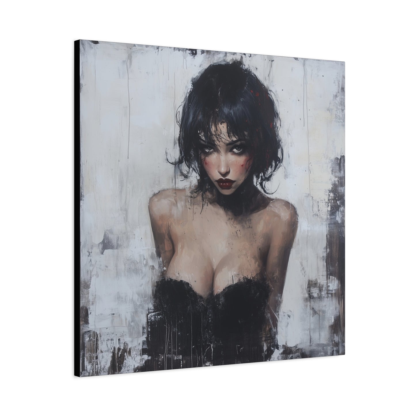 Gallery Wrapped Canvas, Sinners and Saints Art Canvas, Erotic Pinup Art Canvas – Lorna