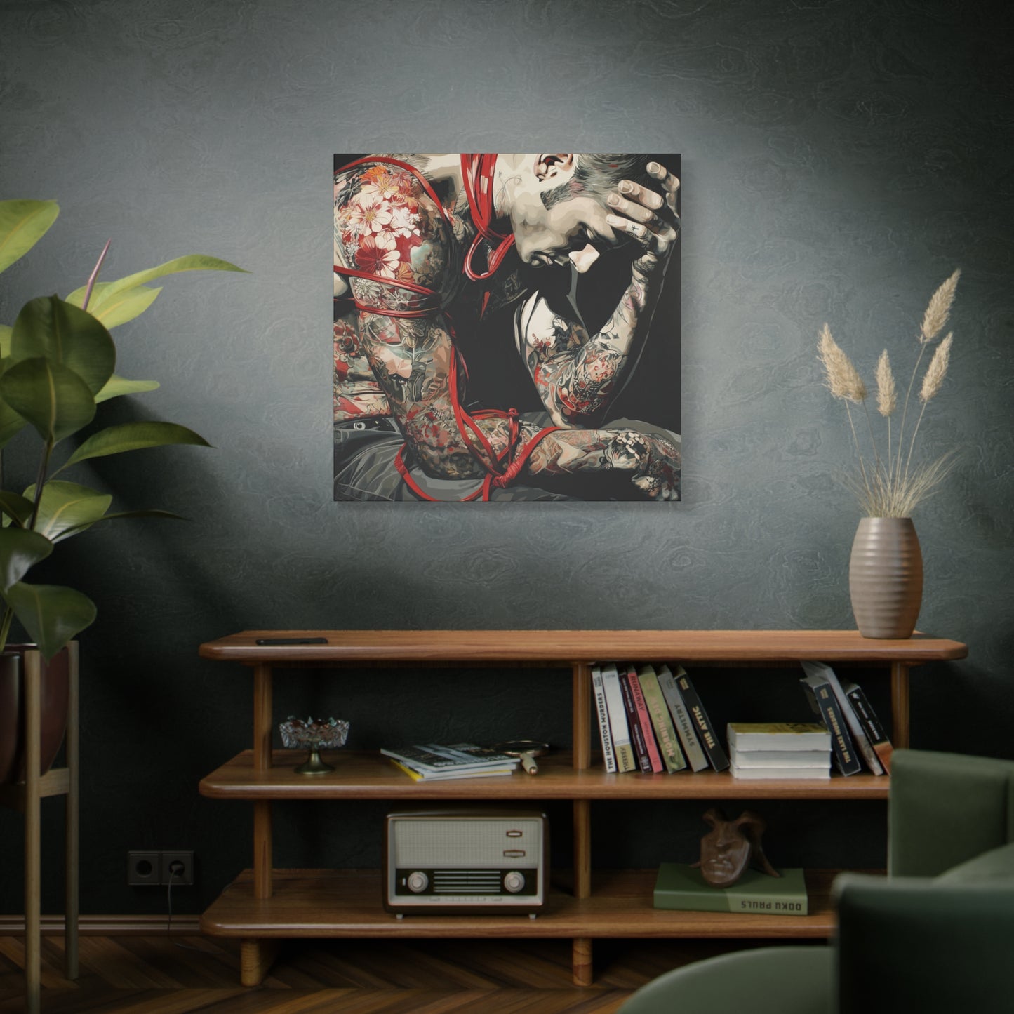 Gallery Wrapped Canvas, Ropes and Reverence Art Canvas, Erotic Shibari Art Canvas – Dorian