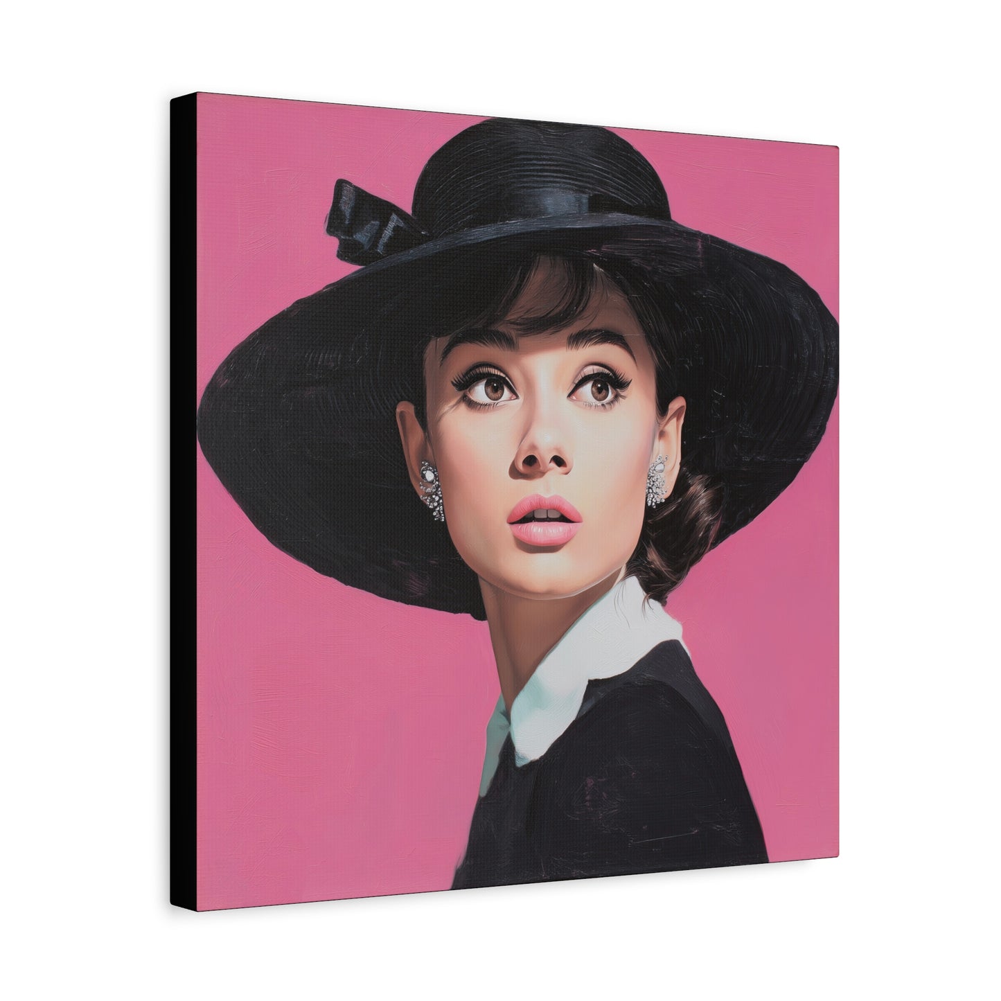 Gallery Wrapped Canvas, The Diva Project Art Canvas, Pinup Art Canvas – Audrey Hepburn - EIGHT