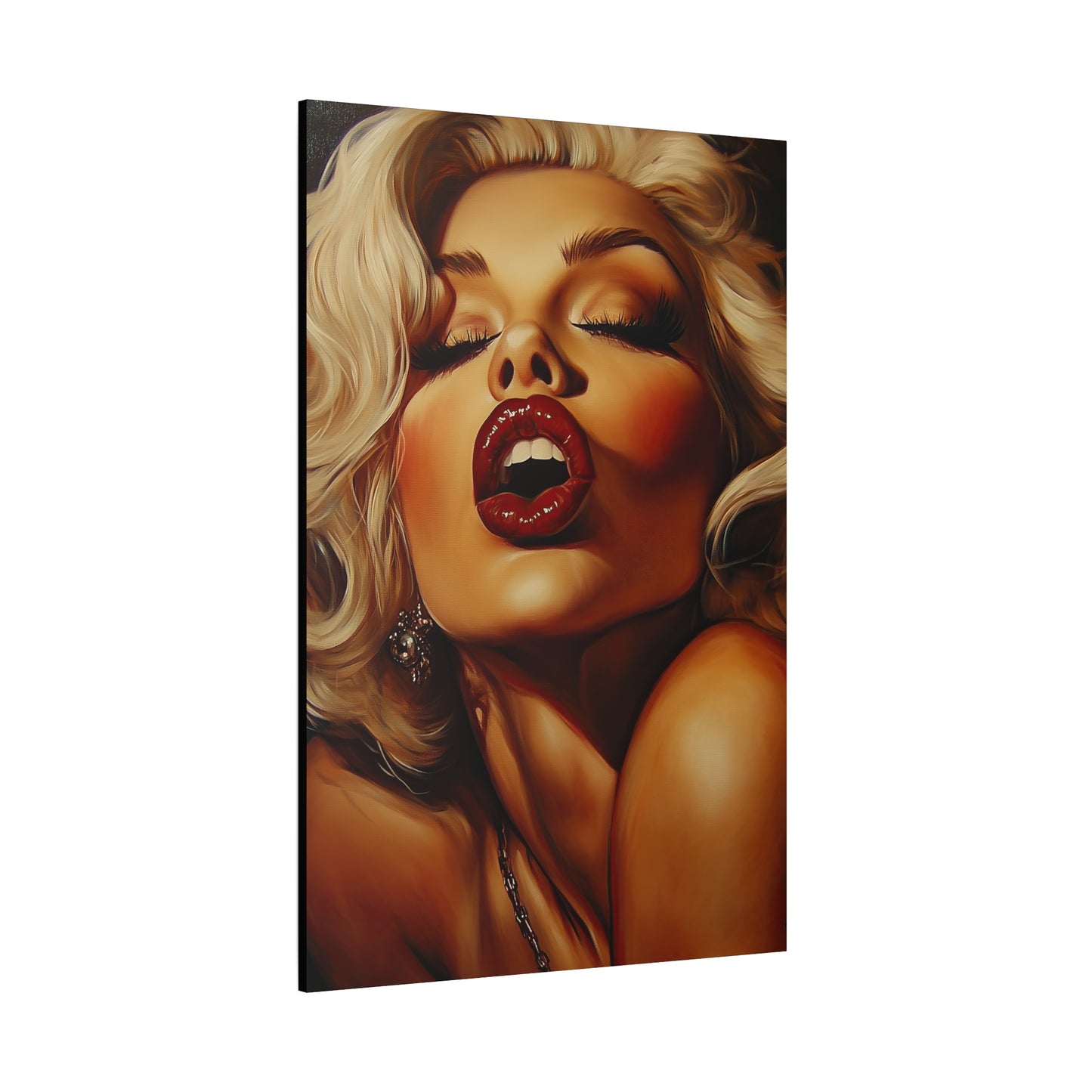 Gallery Wrapped Canvas, Guilt and Grit Adult Art Canvas, Erotic Pinup Art Canvas – Evangeline