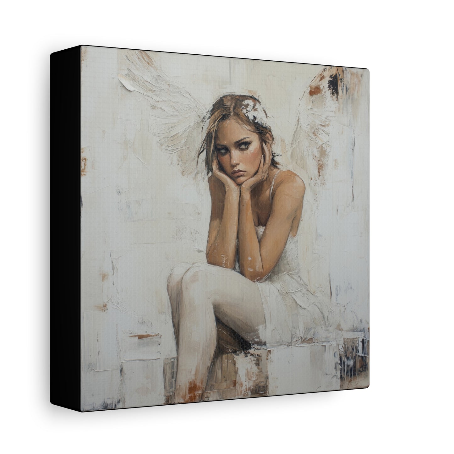 Gallery Wrapped Canvas, Sinners and Saints Art Canvas, Angel Art Canvas – Amber