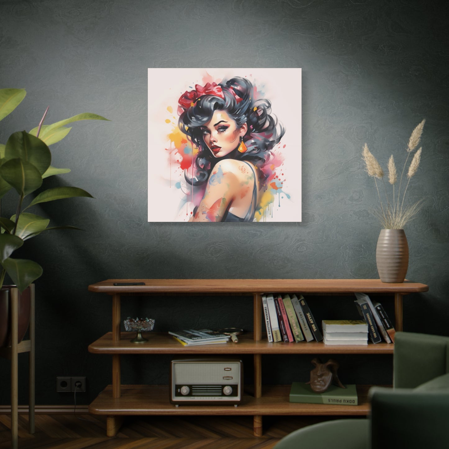 Canvas Wall Art, Gallery Wrapped Pop Art, Femme Doll Wall Art – Genevieve