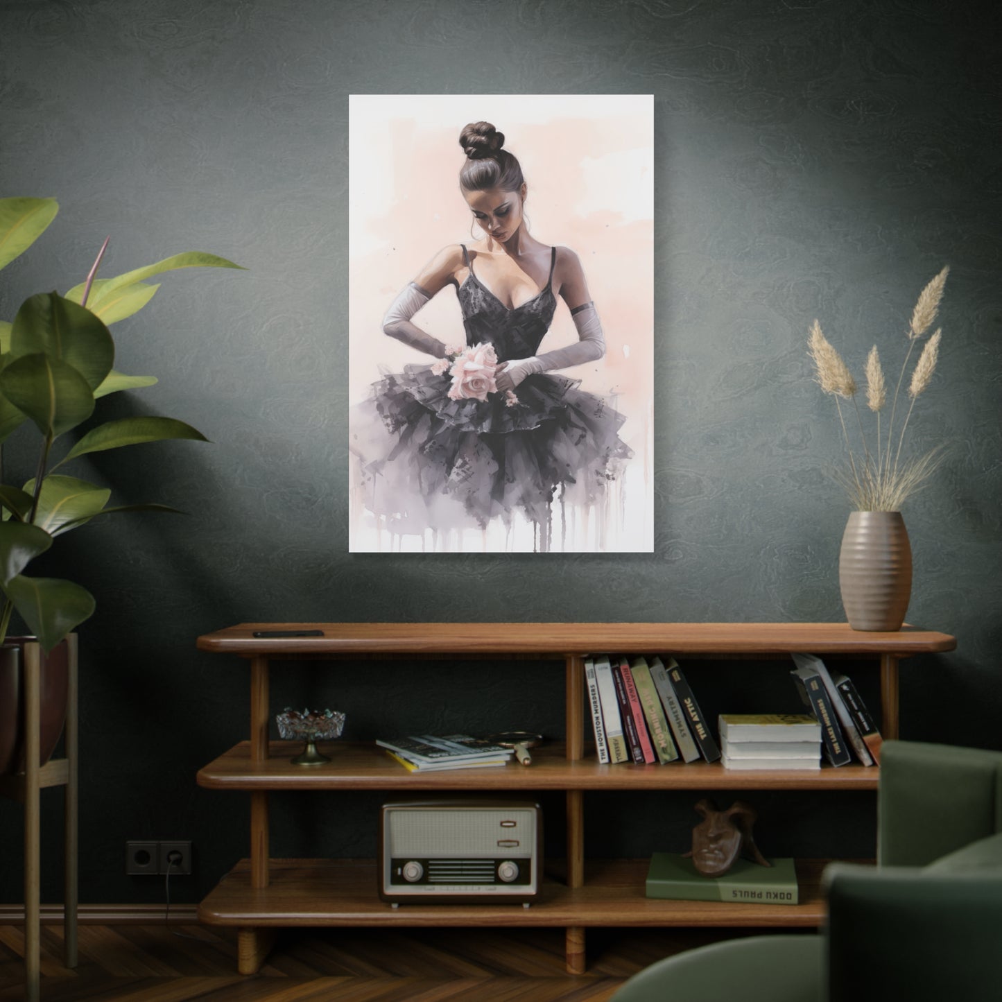 Pointes and Platforms, Gallery Wrapped Canvas, Ballerina Beauty, Ballet Art Canvas – Sonja