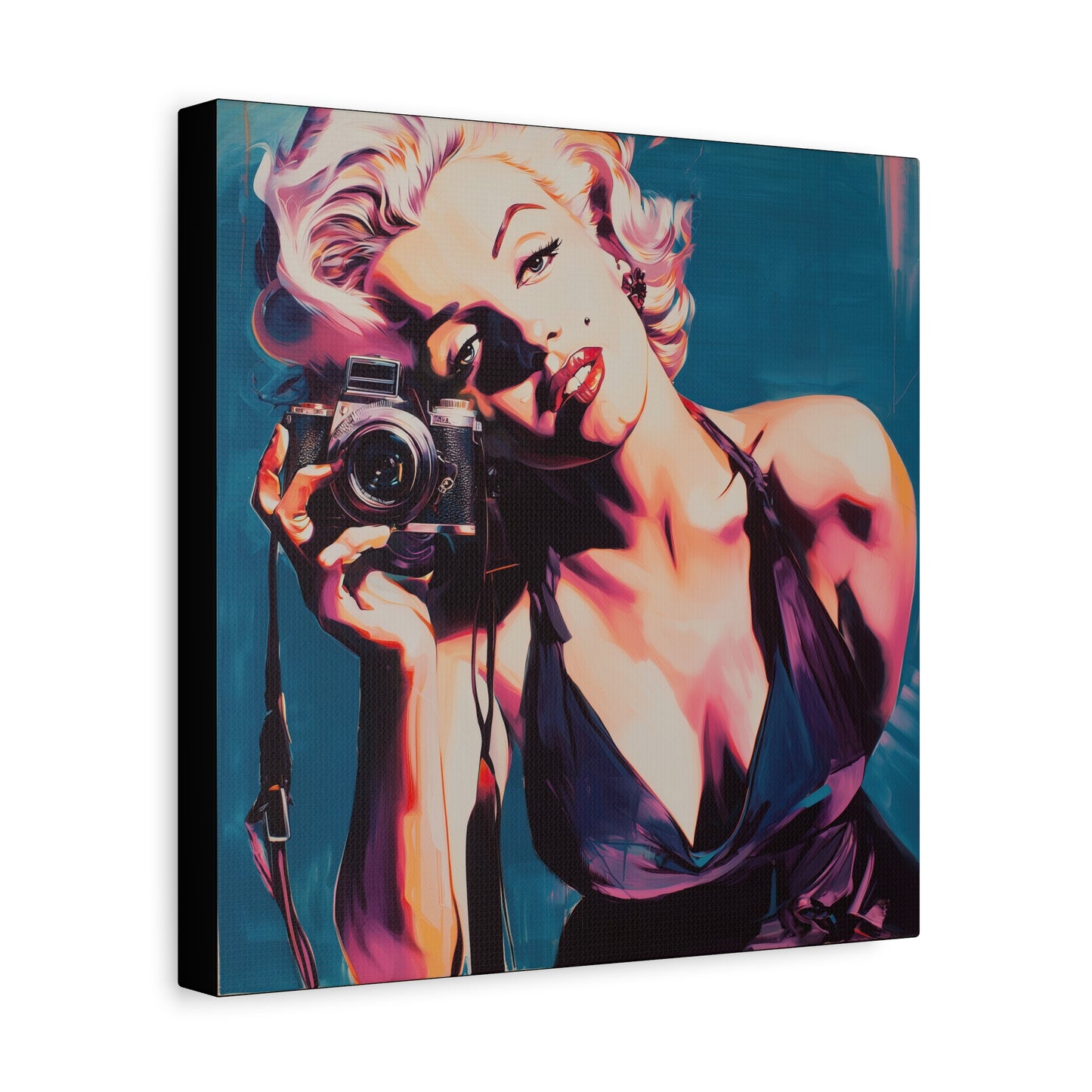 Gallery Wrapped Canvas, The Diva Project Art Canvas, Pinup Art Canvas – Marilyn Monroe - TEN