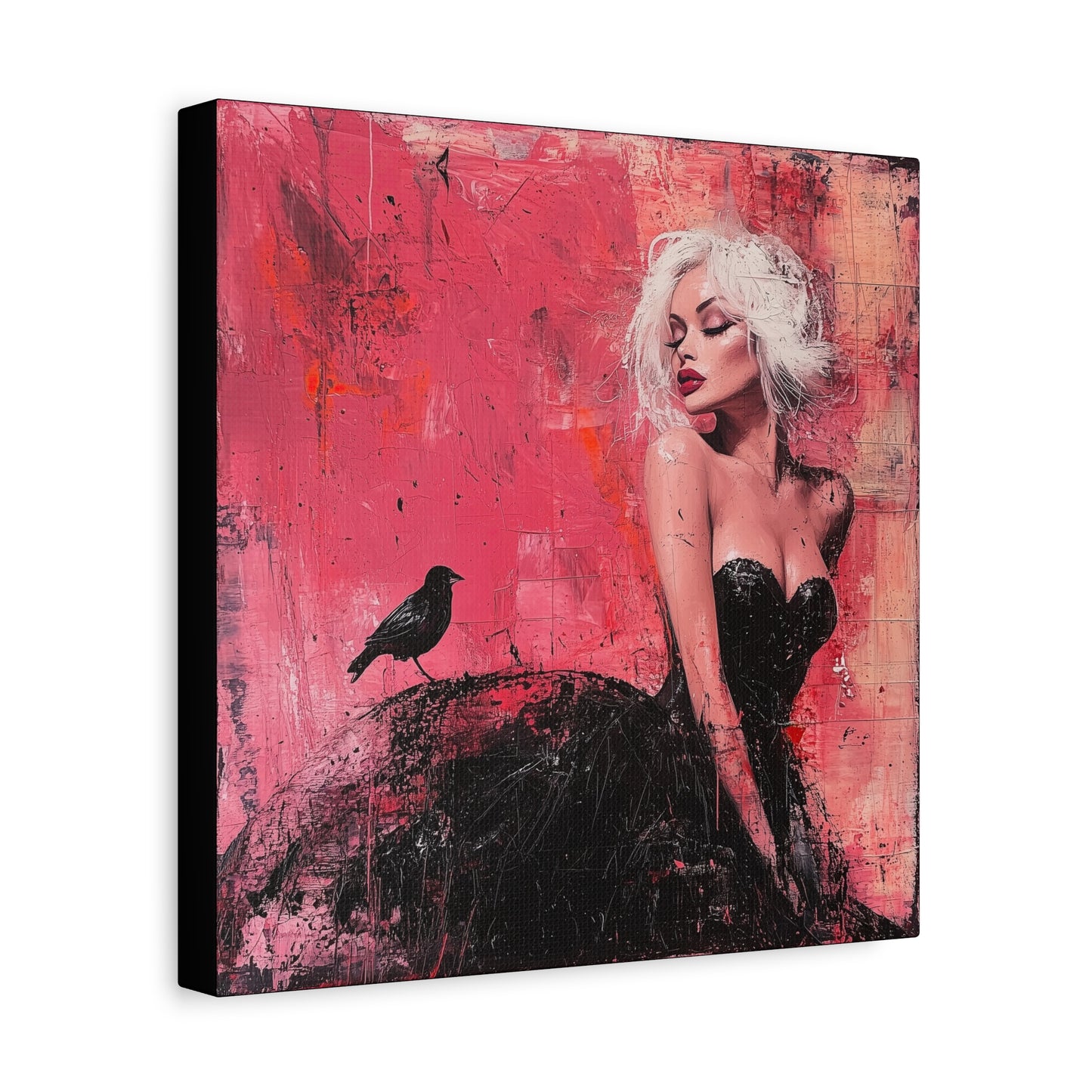 Gallery Wrapped Canvas, Sinners and Saints Adult Art Canvas, Erotic Pinup Art Canvas – Paloma