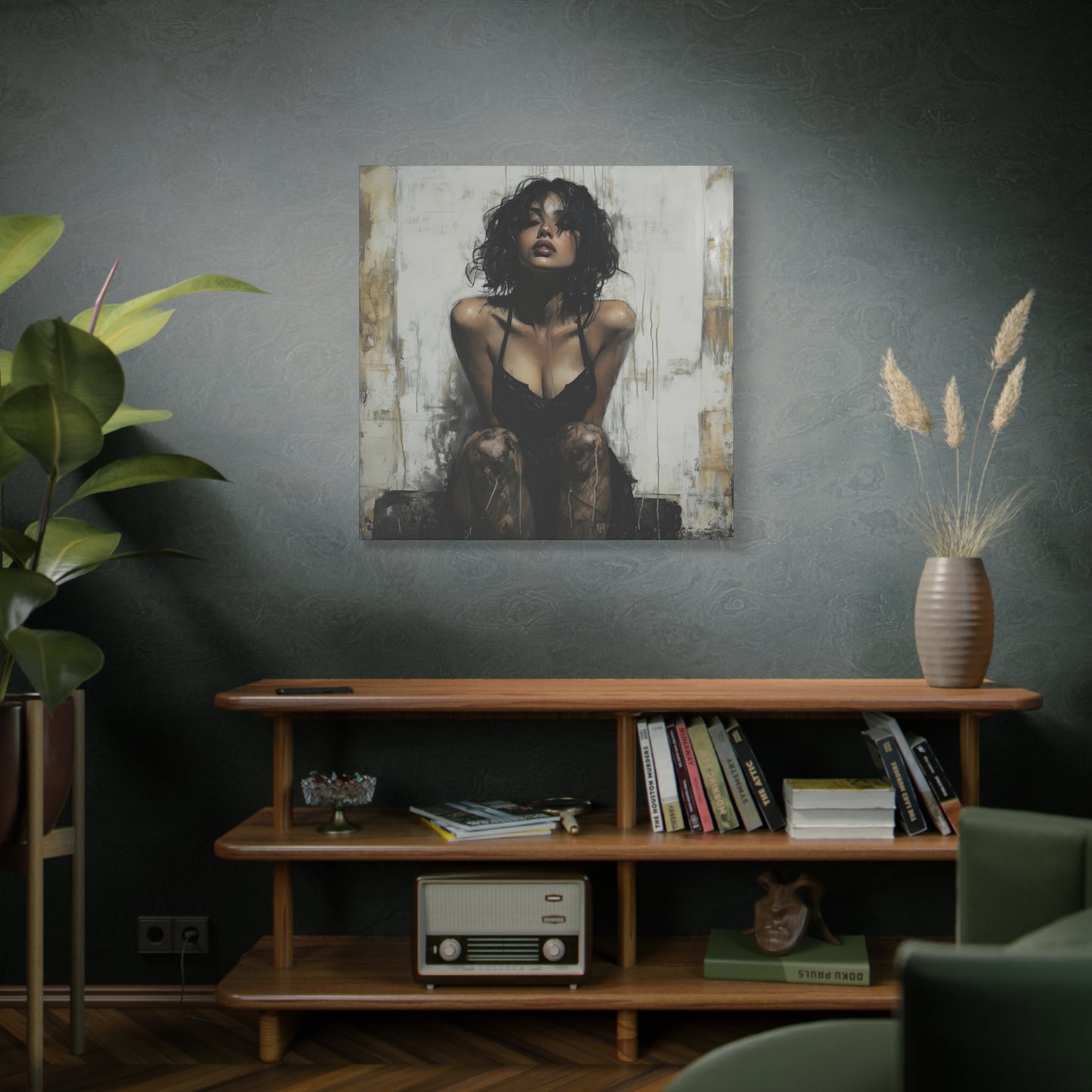 Gallery Wrapped Canvas, Sinners and Saints Art Canvas, Erotic Pinup Art Canvas – Vivienne