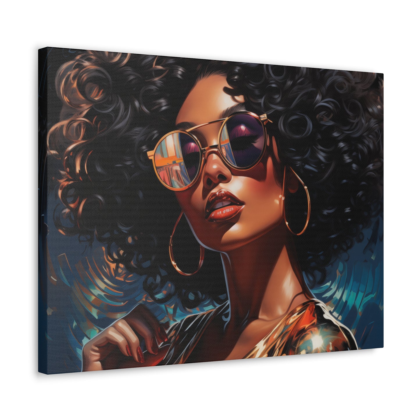 Gallery Wrapped Canvas, Retro Urban Queen, Femme Doll Art Canvas – Kesha