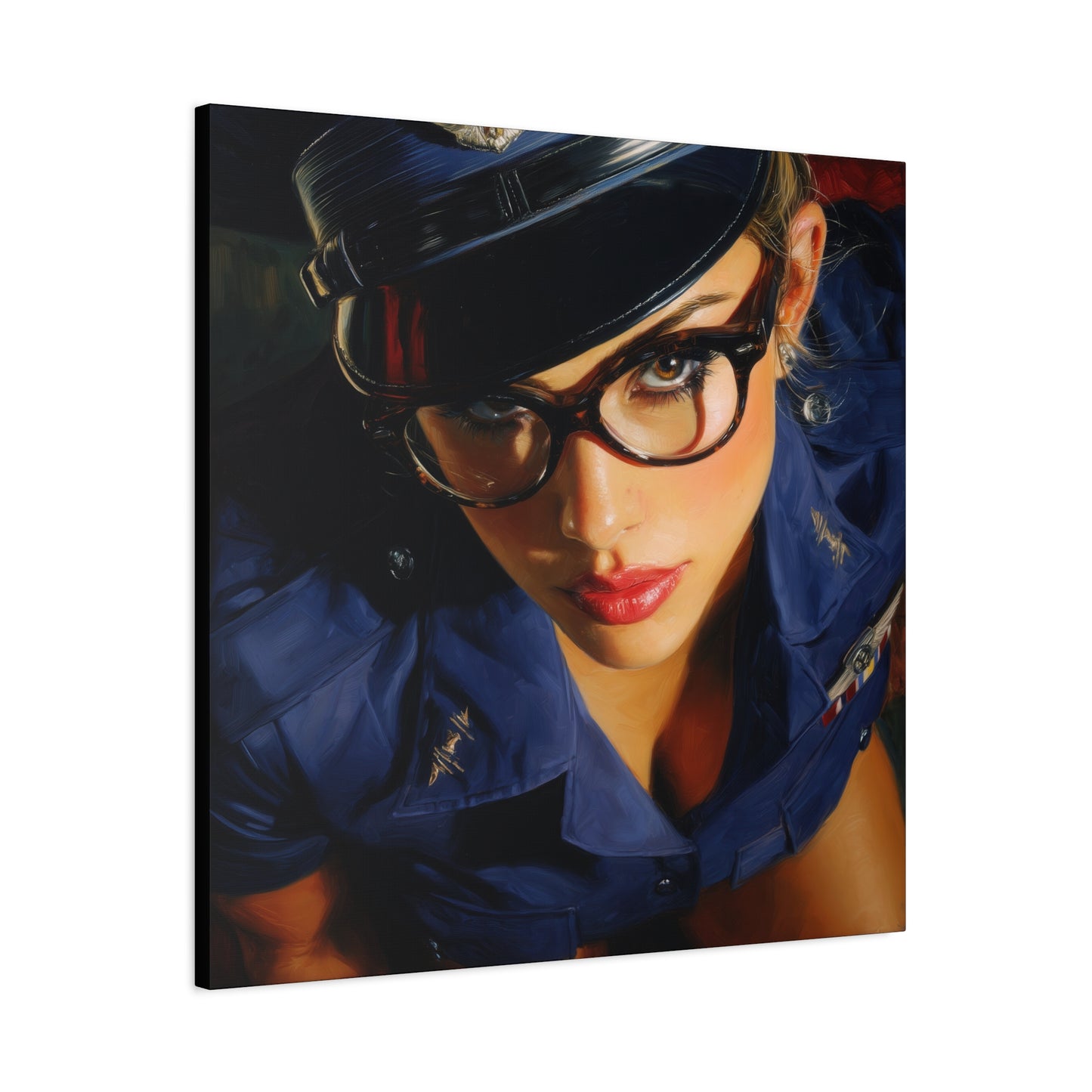 Gallery Wrapped Canvas, Liberty and Lace Art Canvas, Erotic Pinup Art Canvas – Janice