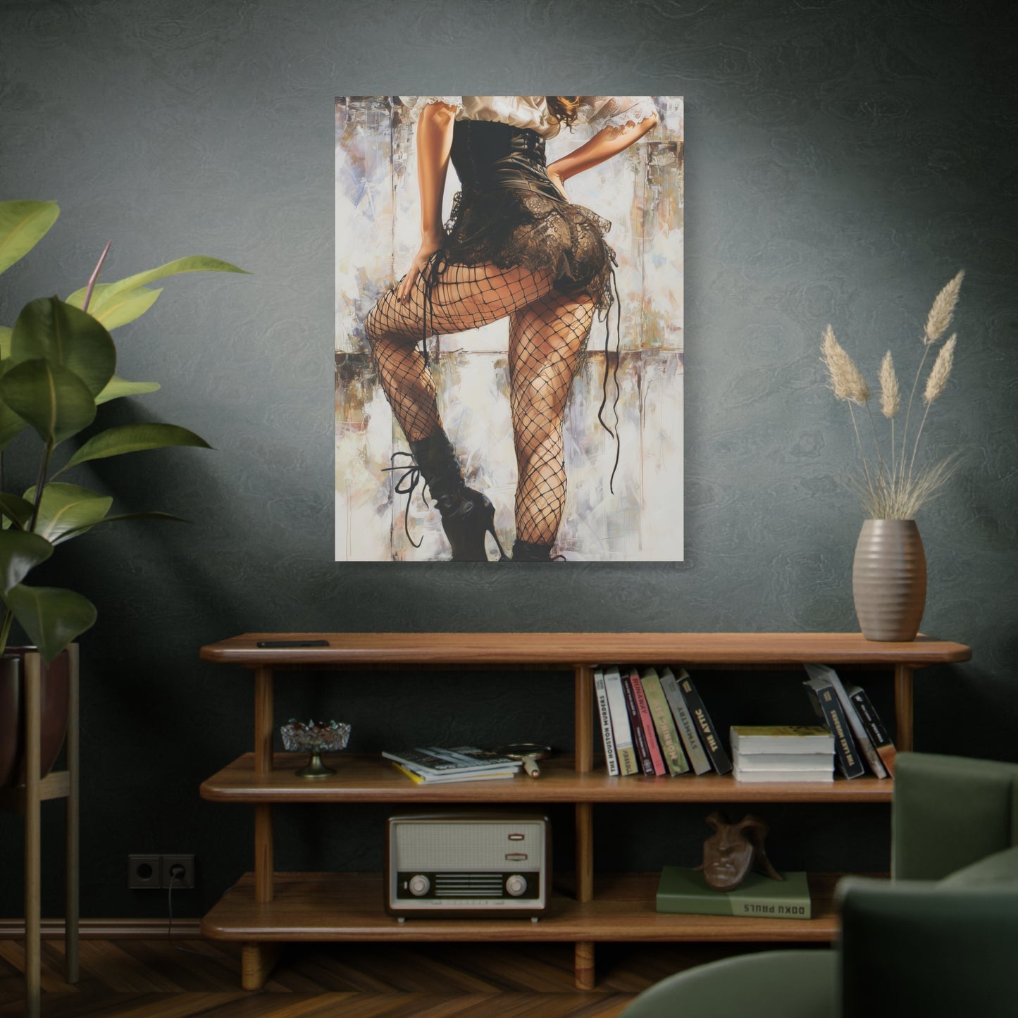 Gallery Wrapped Canvas, Tongue and Cheek Art Canvas, Naughty Girl Art Canvas – Jessica