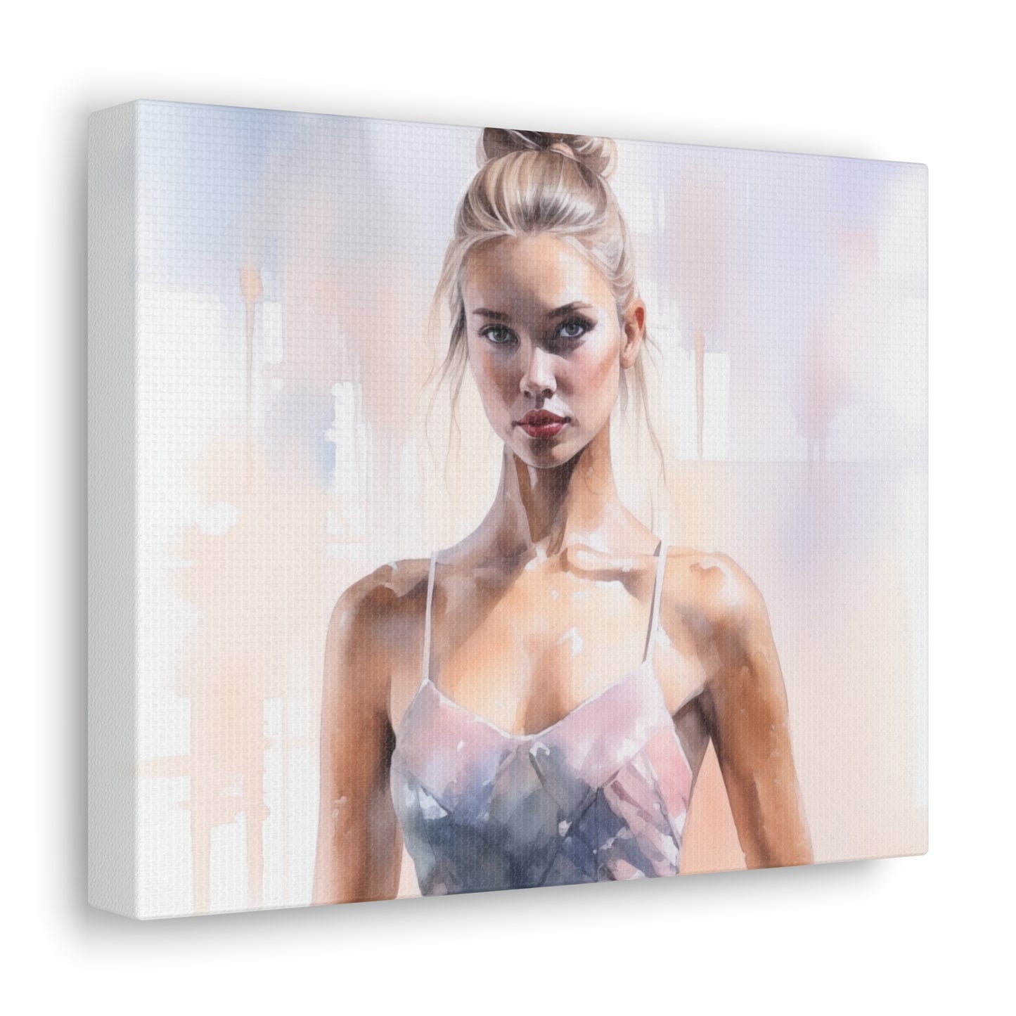 Gallery Wrapped Canvas, Ballerina Beauty, Ballet Art Canvas – Samantha
