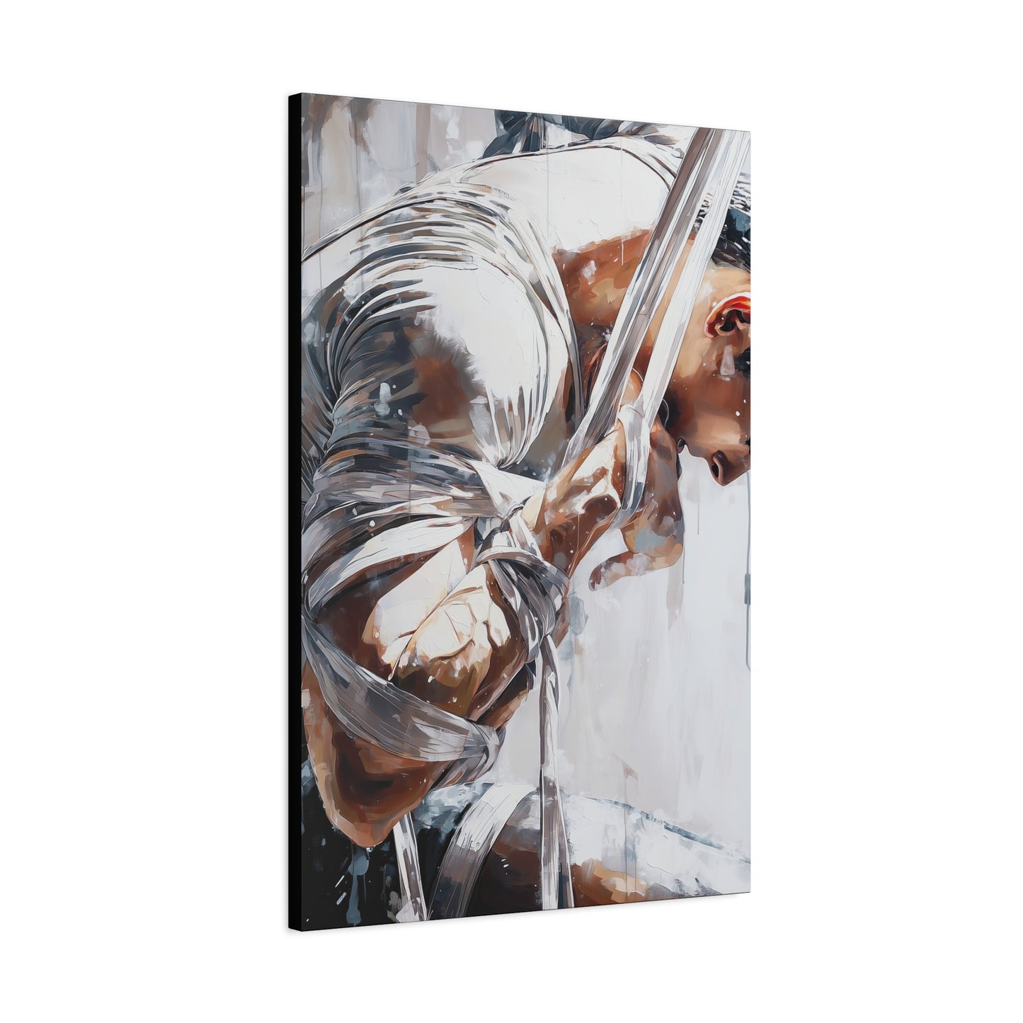 Gallery Wrapped Canvas, Ropes and Reverence Art Canvas, Erotic Shibari Art Canvas – Cassian