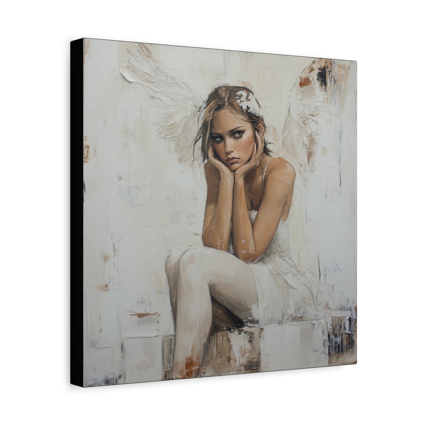 Gallery Wrapped Canvas, Sinners and Saints Art Canvas, Angel Art Canvas – Amber
