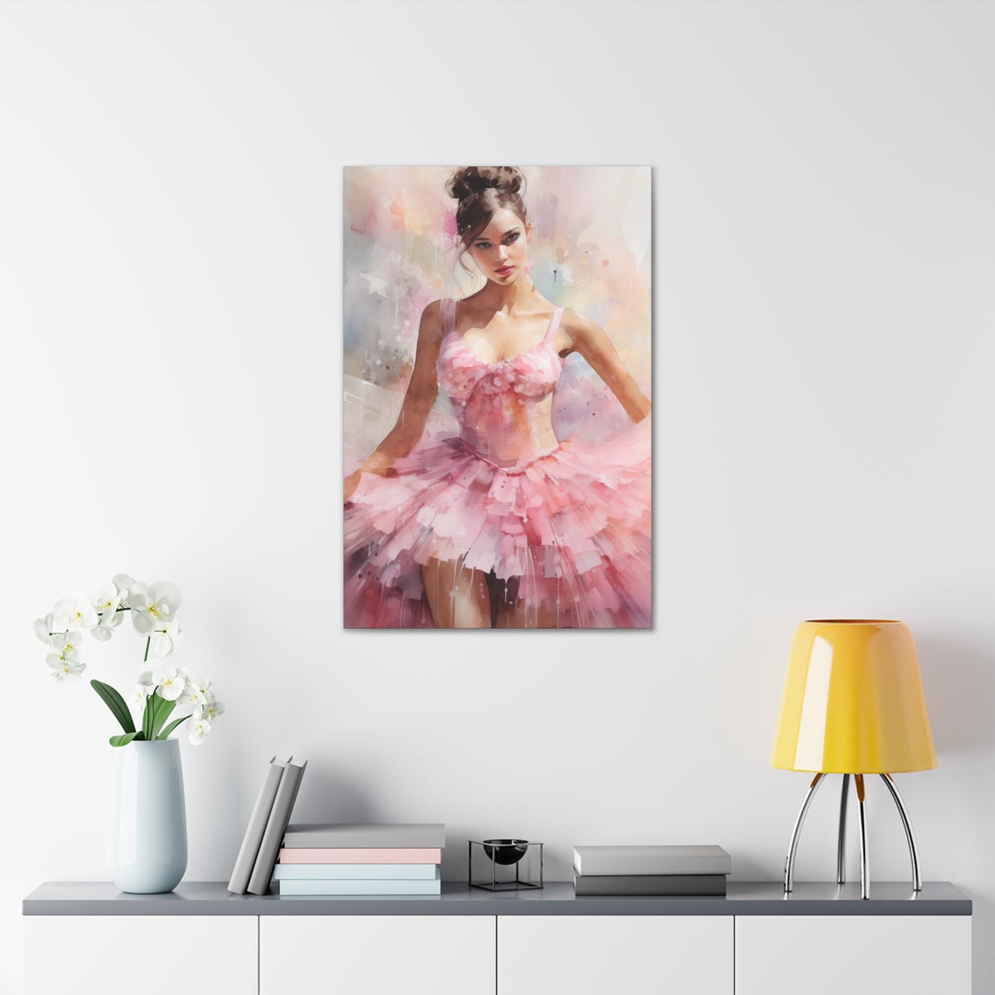 Gallery Wrapped Canvas, Ballerina Beauty, Ballet Art Canvas – Lily