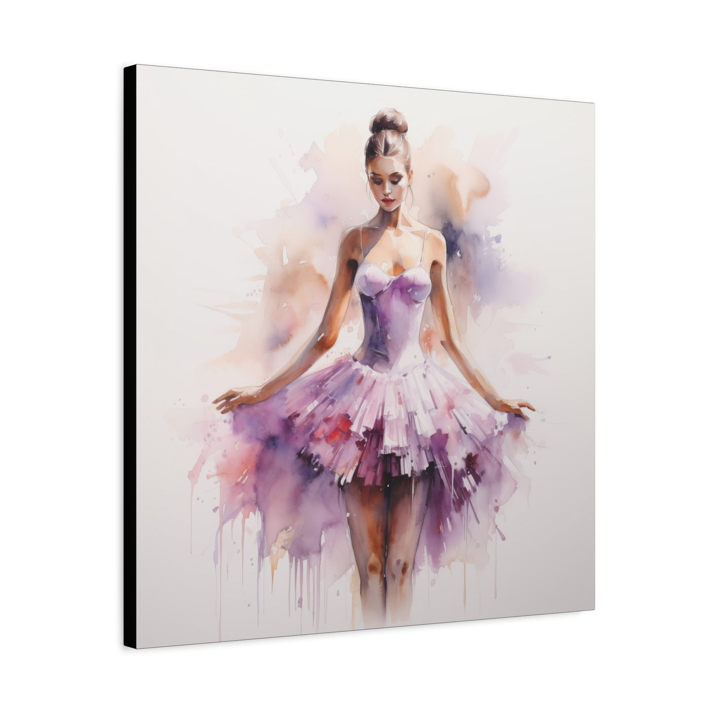 Pointes and Platforms, Gallery Wrapped Canvas, Ballerina Beauty, Ballet Art Canvas – Joanna