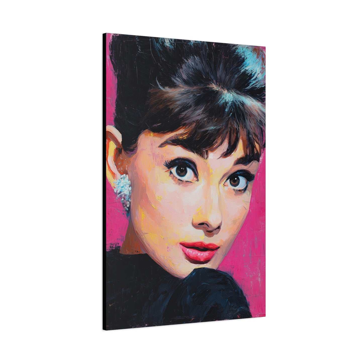 Gallery Wrapped Canvas, The Diva Project Art Canvas, Pinup Art Canvas – Audrey Hepburn - TEN