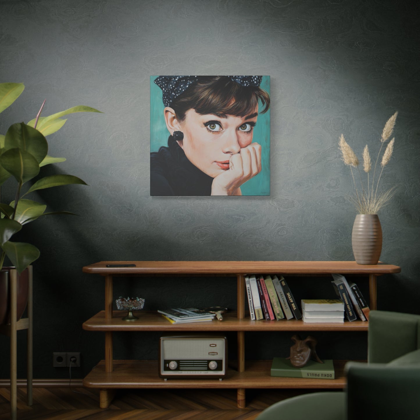 Gallery Wrapped Canvas, The Diva Project Art Canvas, Pinup Art Canvas – Audrey Hepburn - FOUR