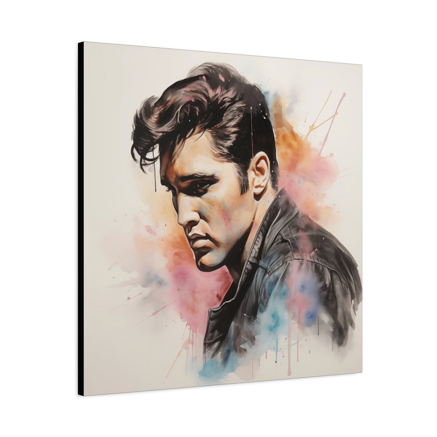 Gallery Wrapped Canvas, Celebrity Inspired, Pop Art Canvas – Elvis