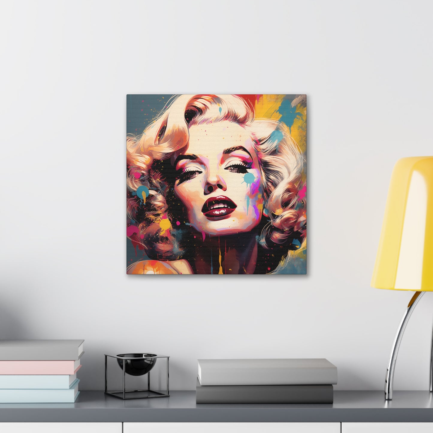 Canvas Wall Art, Gallery Wrapped Pop Art, Celebrity Wall Art – Marilyn Monroe - Abstract