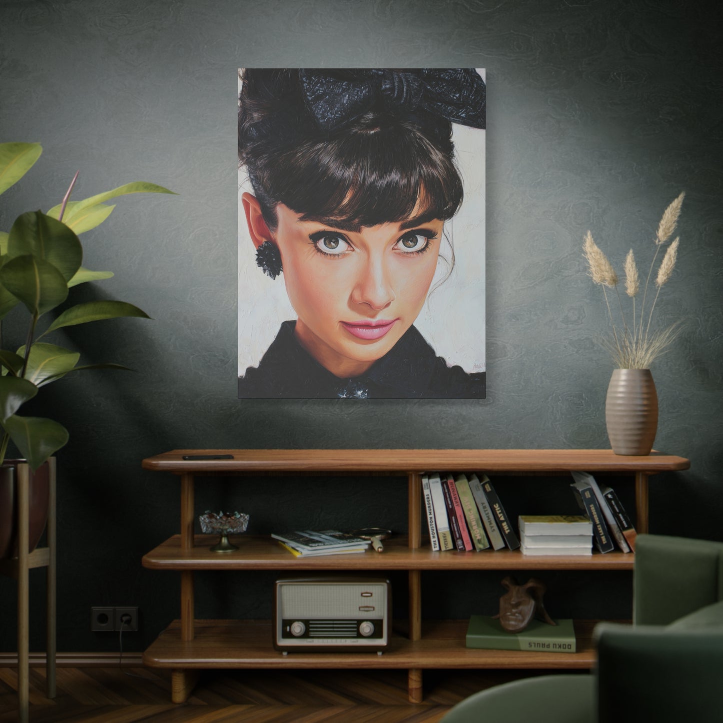 Gallery Wrapped Canvas, The Diva Project Art Canvas, Pinup Art Canvas – Audrey Hepburn - NINE