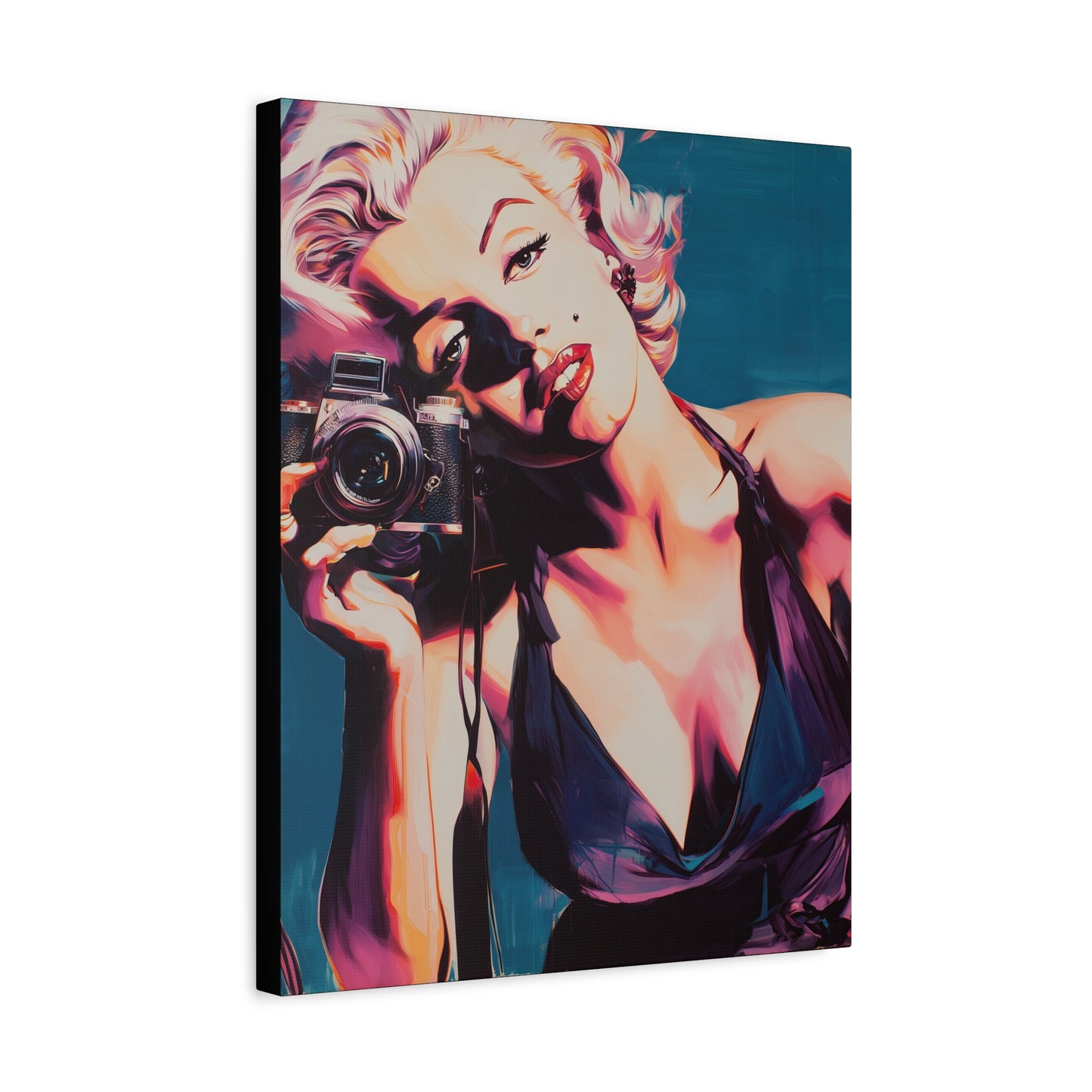 Gallery Wrapped Canvas, The Diva Project Art Canvas, Pinup Art Canvas – Marilyn Monroe - TEN