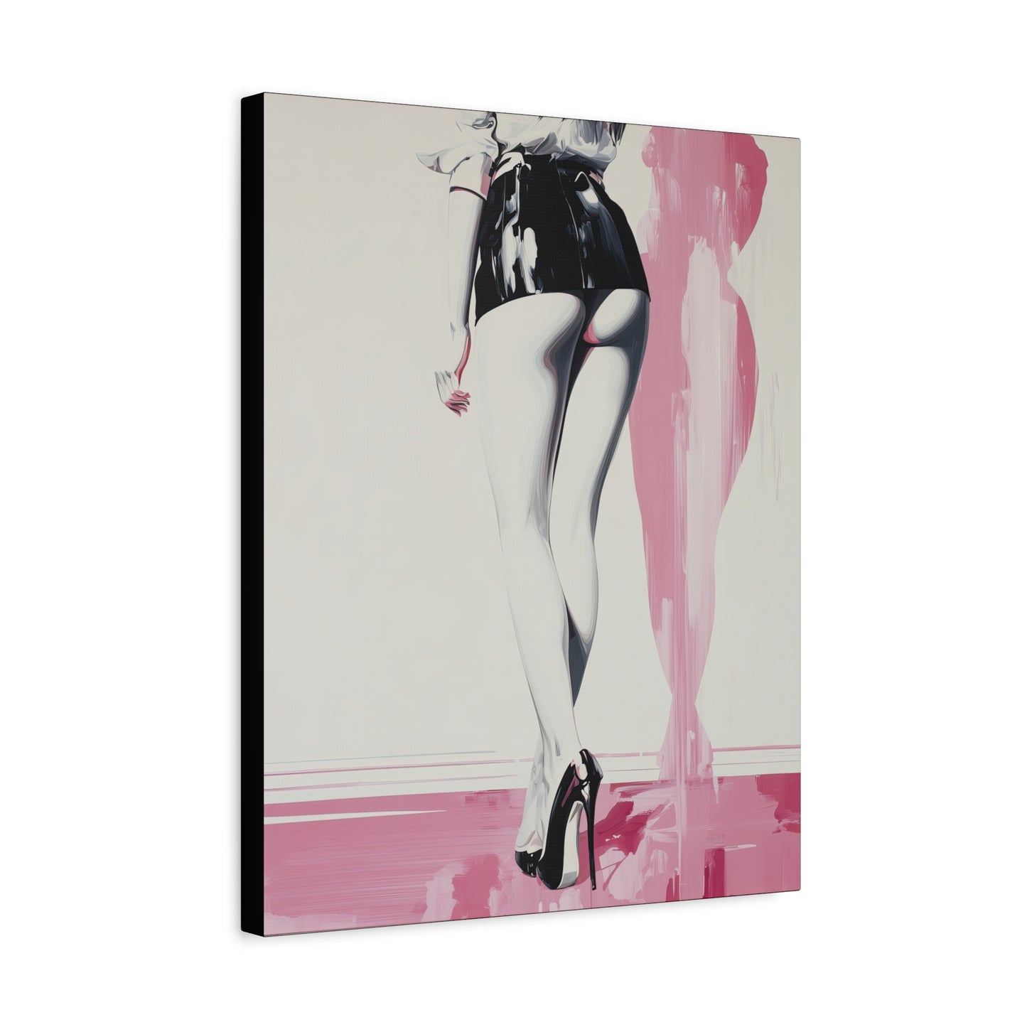 Gallery Wrapped Canvas, Tongue and Cheek Art Canvas, Naughty Girl Art Canvas – Barbi