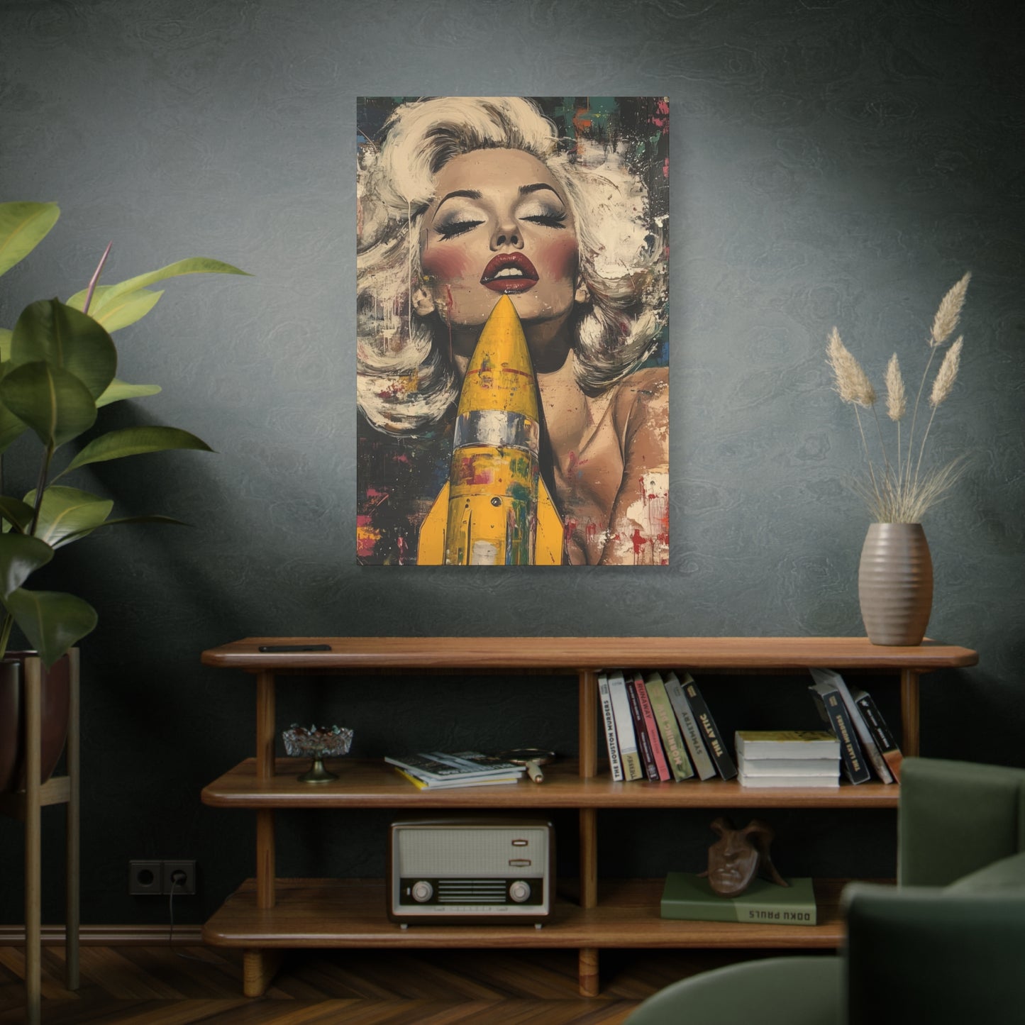 Gallery Wrapped Canvas, Guilt and Grit Adult Art Canvas, Erotic Pinup Art Canvas – Jennifer