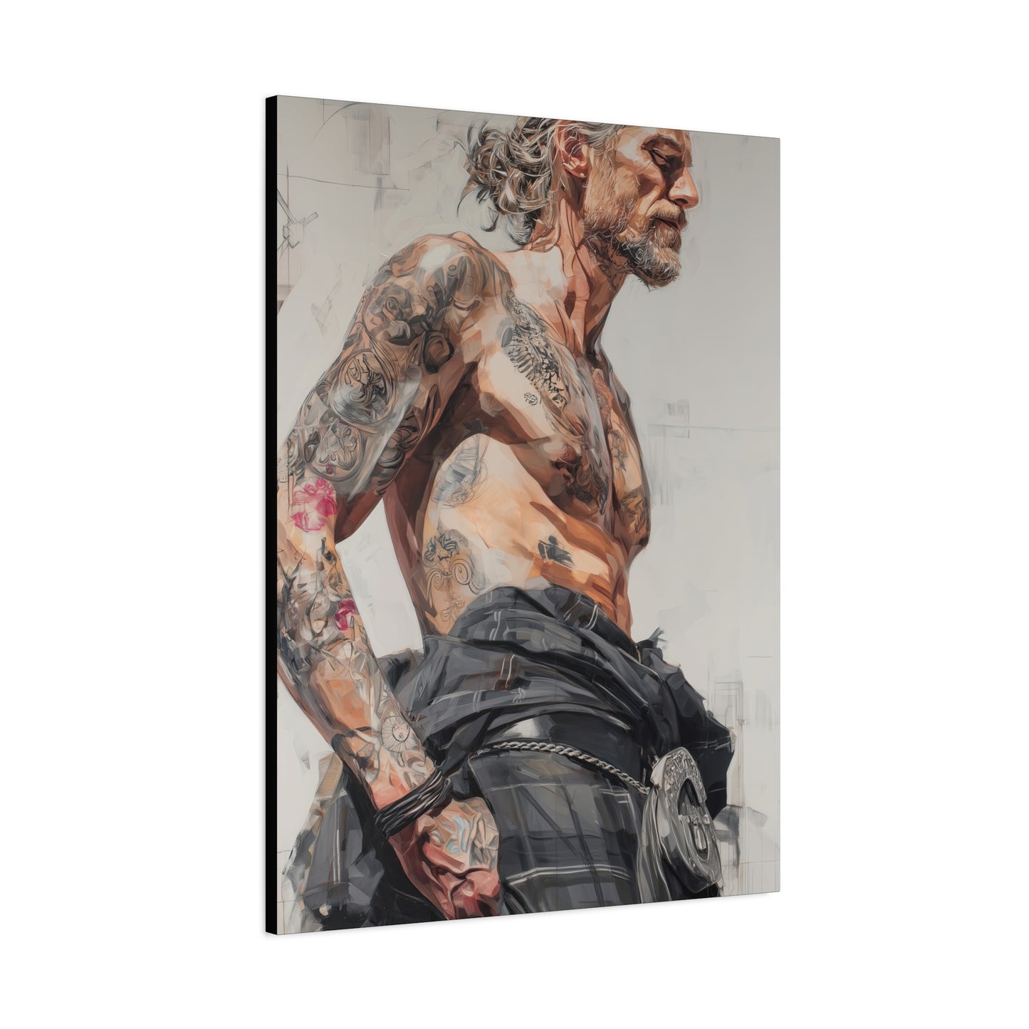 Gallery Wrapped Canvas, Kilts and Carnage Art Canvas, Erotic Pinup Art Canvas – Struan