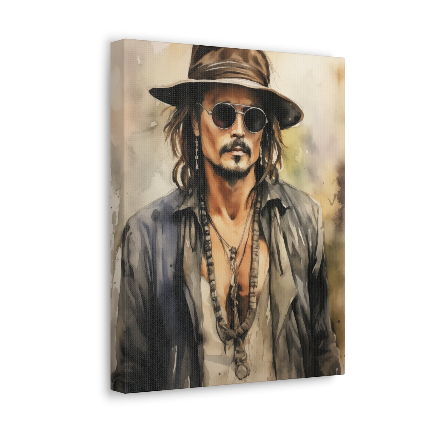 Gallery Wrapped Canvas, Celebrity Inspired, Pop Art Canvas – Johnny