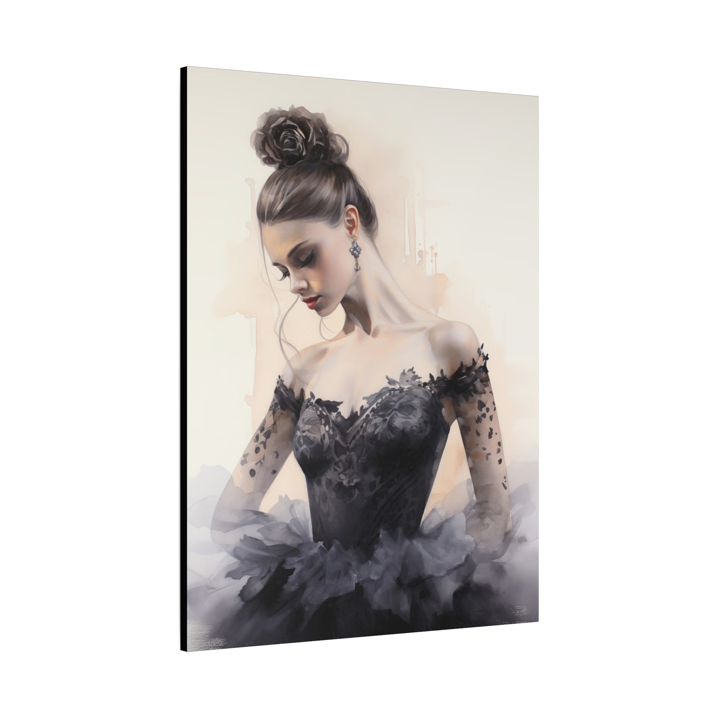 Pointes and Platforms, Gallery Wrapped Canvas, Ballerina Beauty, Ballet Art Canvas – Lola