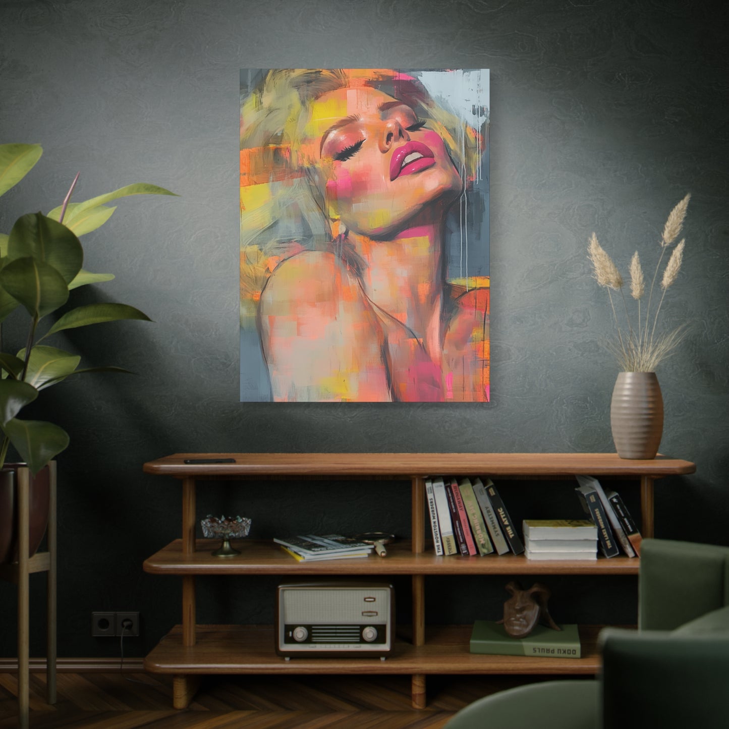 Gallery Wrapped Canvas, Guilt and Grit Adult Art Canvas, Erotic Pinup Art Canvas – Veda