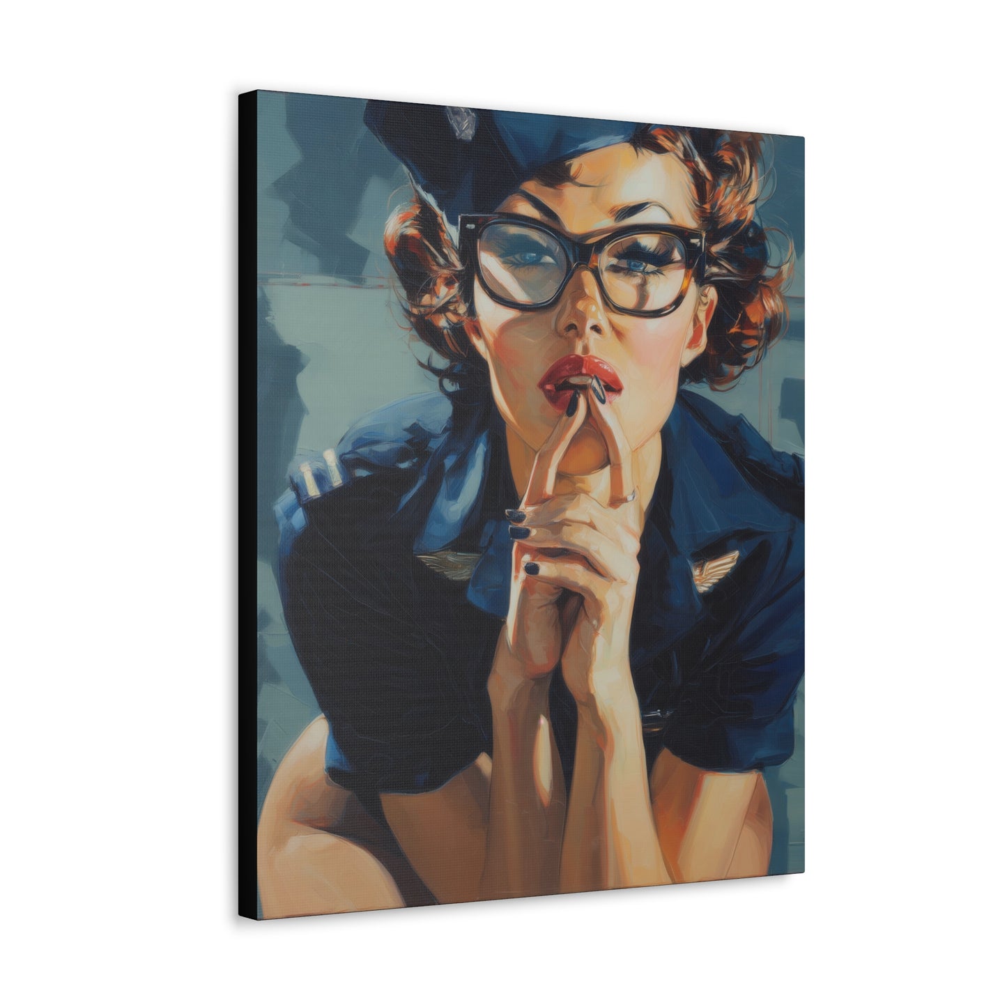 Gallery Wrapped Canvas, Liberty and Lace Art Canvas, Erotic Art Canvas – Peggy Sue