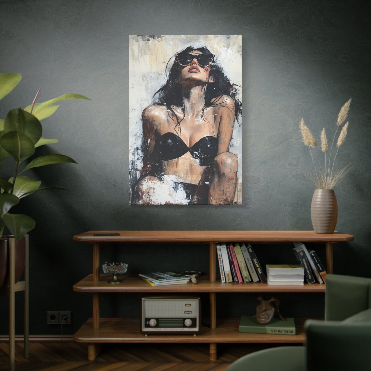 Gallery Wrapped Canvas, Sinners and Saints Art Canvas, Erotic Pinup Art Canvas – Stevie
