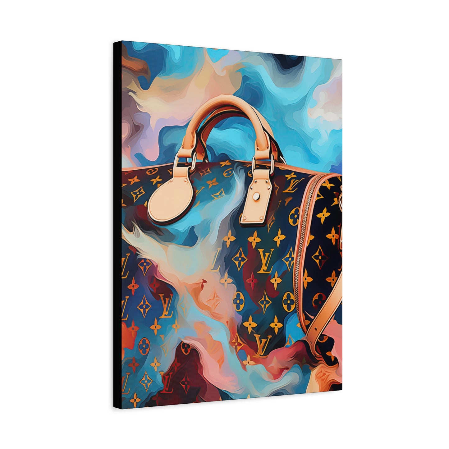 Canvas Gallery Wrap - LV Designer Inspired Wall Art - Abstract